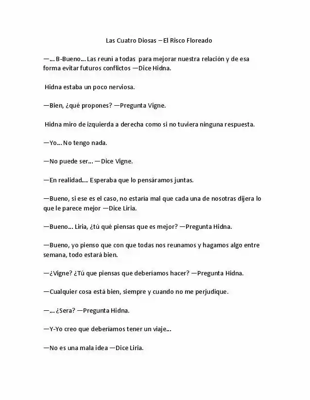 Las Cuatro Diosas (Novela) - Capítulo 2 - Página 1 - LectorTMOo