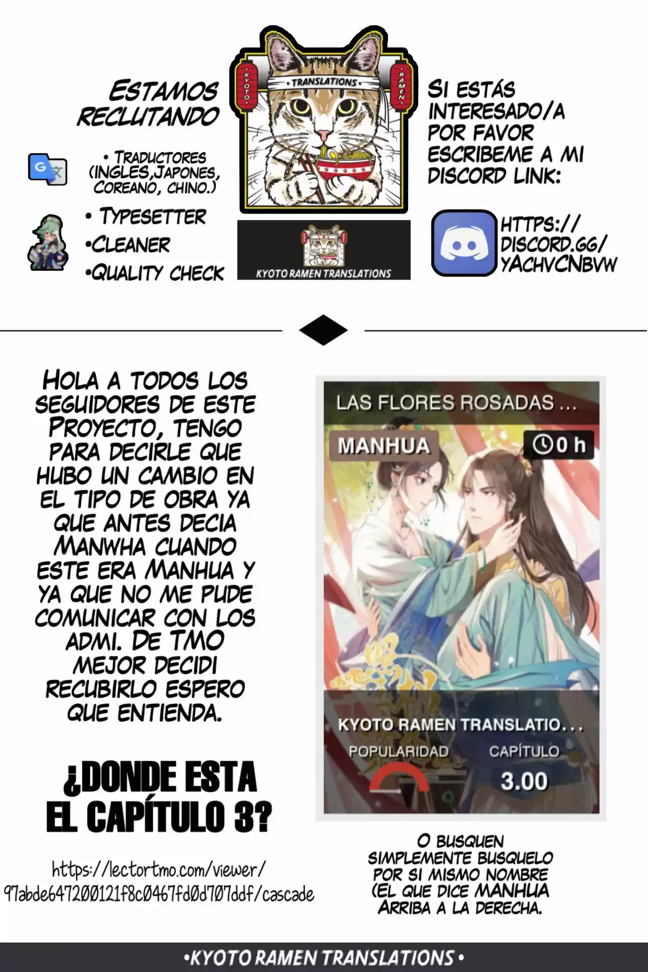 Las Flores Se Marchitan Mientras Tú Te Quedas - Capítulo 3.50 - Página 1 - LectorTMOo