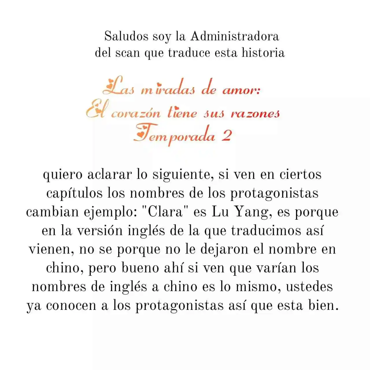 Las Miradas De Amor: El Corazón Tiene Sus Razones. - Capítulo 52 - Página 1 - LectorTMOo