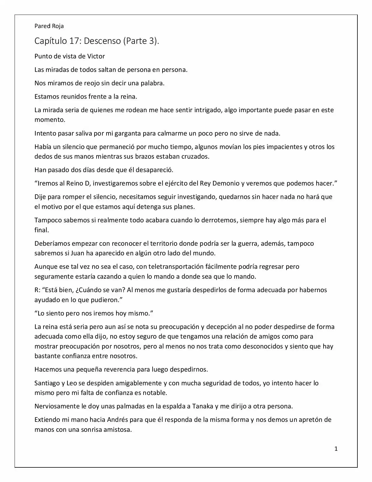 Latinos En Otro Mundo (Novela) - Capítulo 17 - Página 1 - LectorTMOo