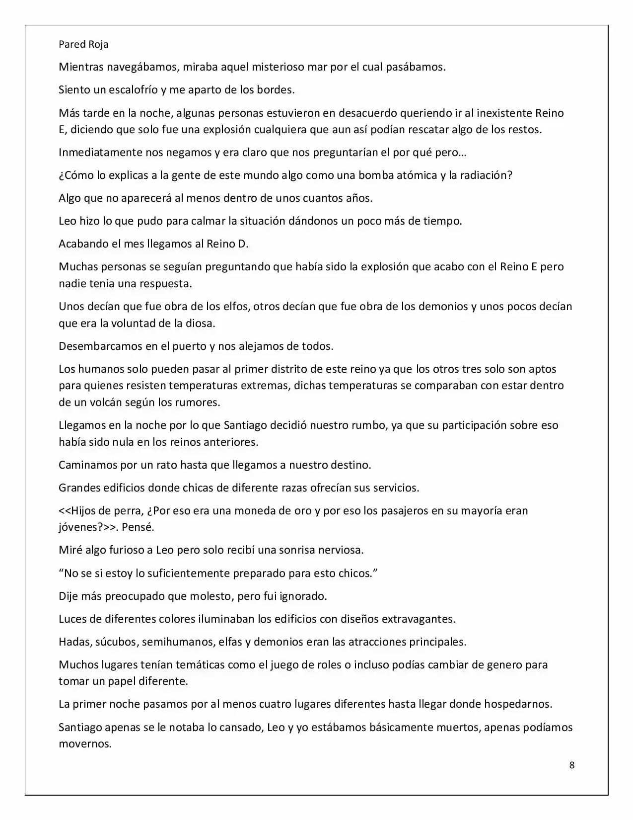 Latinos En Otro Mundo (Novela) - Capítulo 19 - Página 8 - LectorTMOo