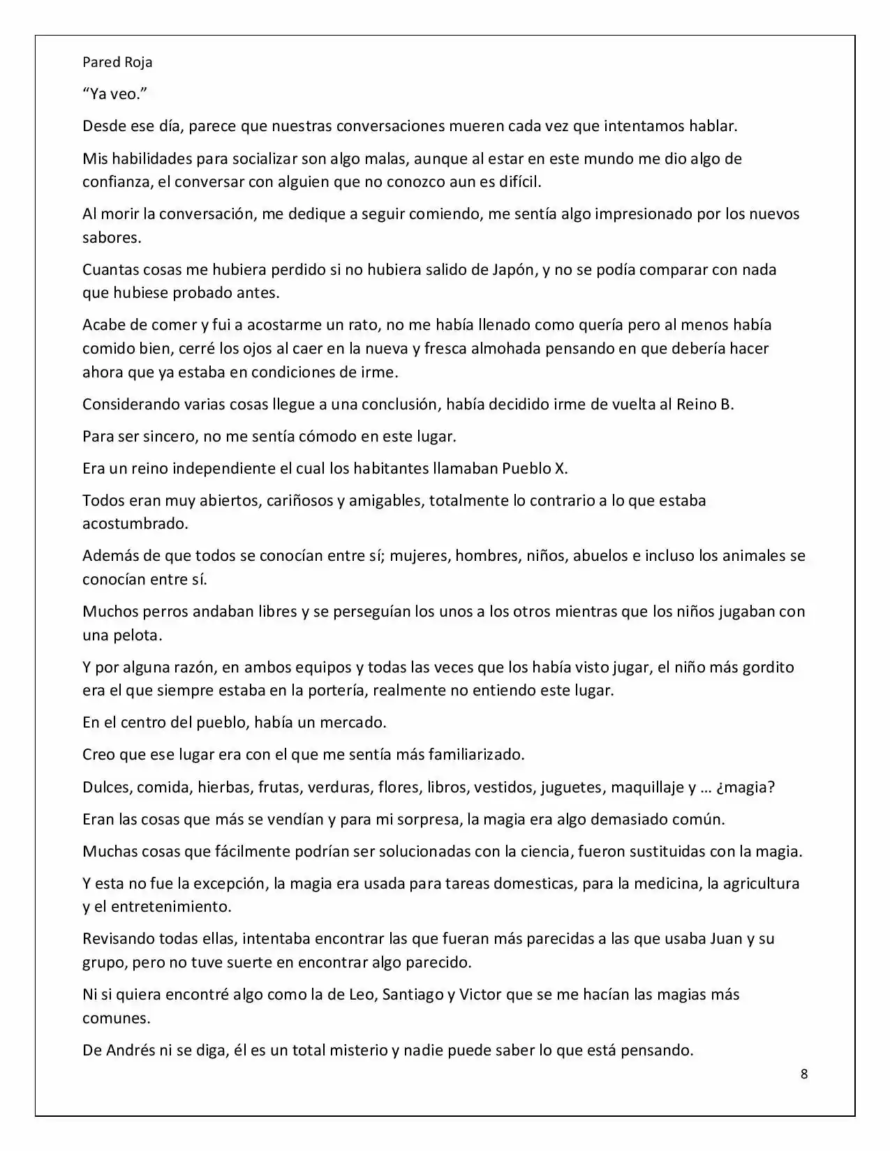 Latinos En Otro Mundo (Novela) - Capítulo 20 - Página 8 - LectorTMOo