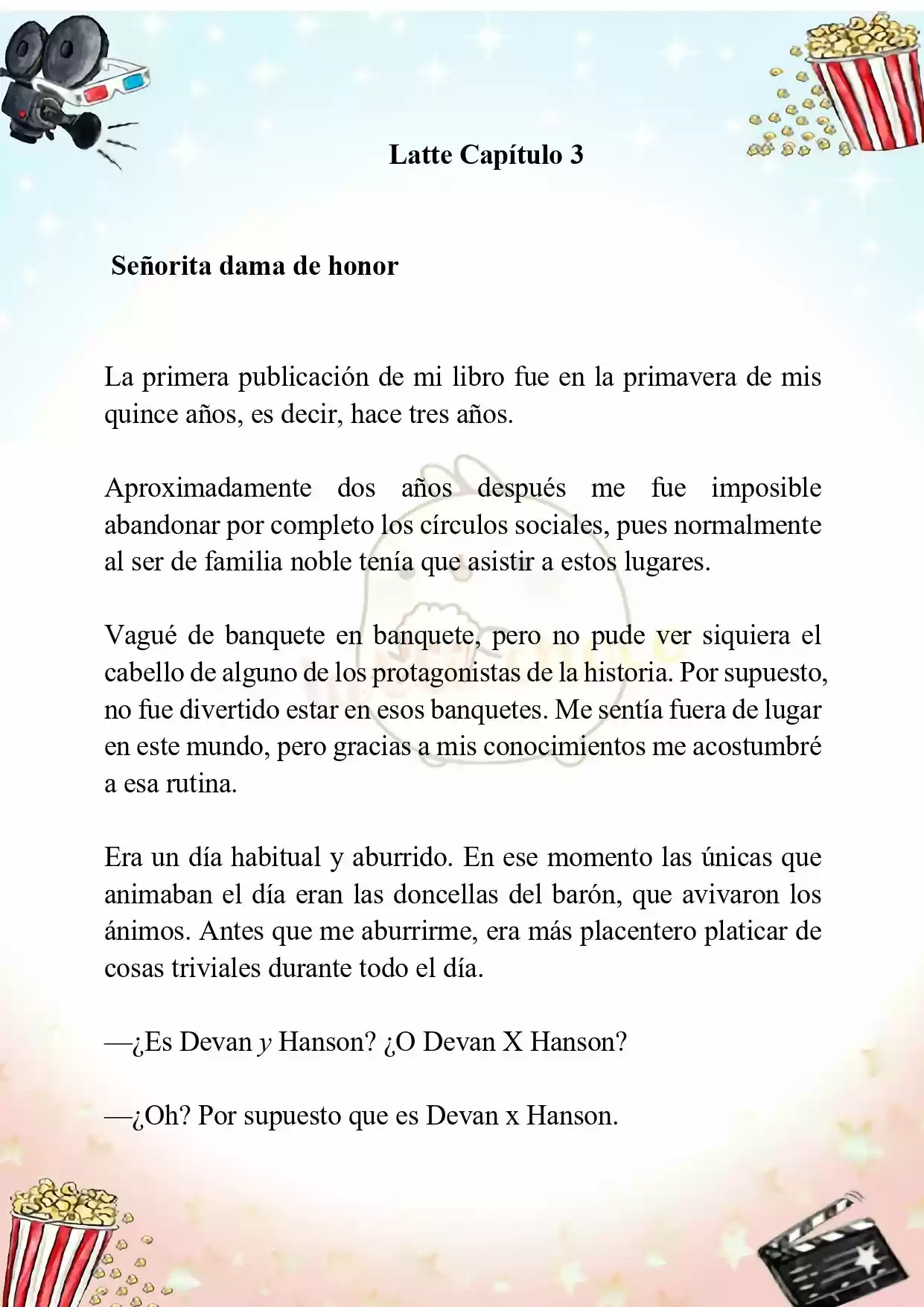 Latte, Señorita Dama De Honor (Novela) - Capítulo 3 - Página 2 - LectorTMOo