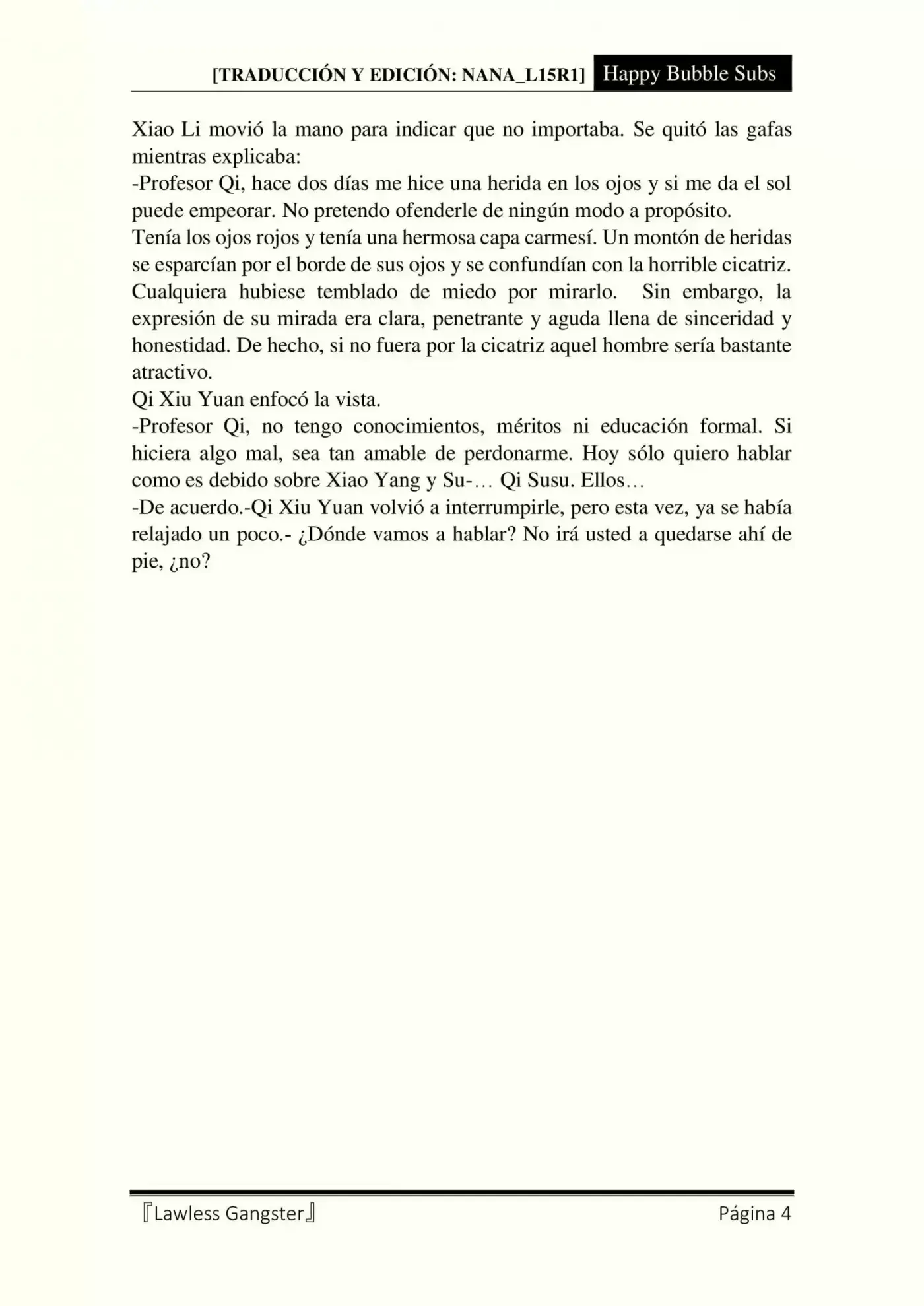 Lawless Gangster (Novela) - Capítulo 1 - Página 4 - LectorTMOo