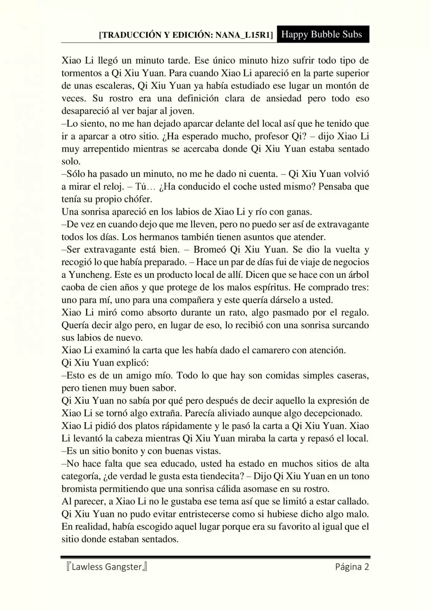Lawless Gangster (Novela) - Capítulo 13 - Página 2 - LectorTMOo