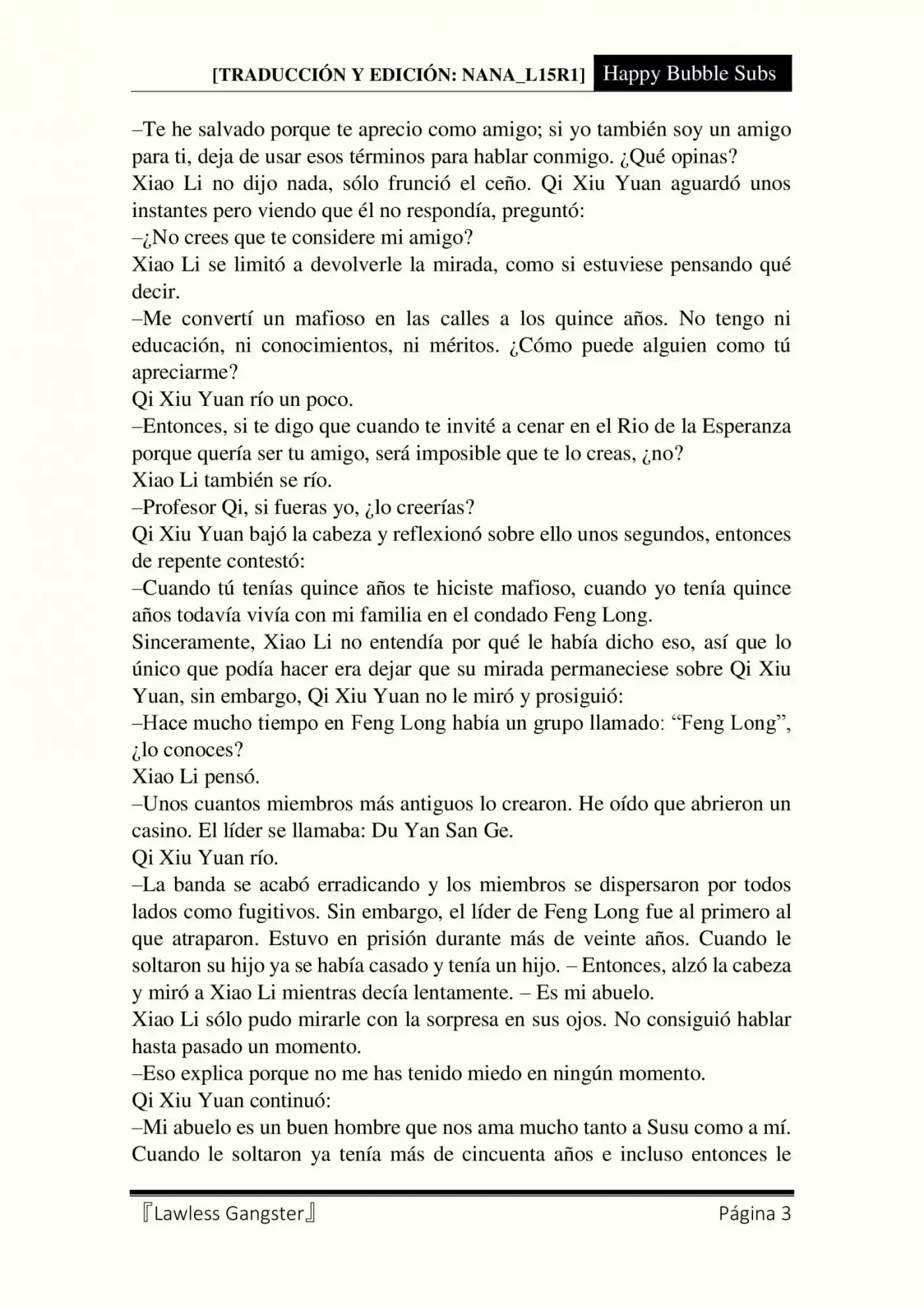 Lawless Gangster (Novela) - Capítulo 17 - Página 3 - LectorTMOo