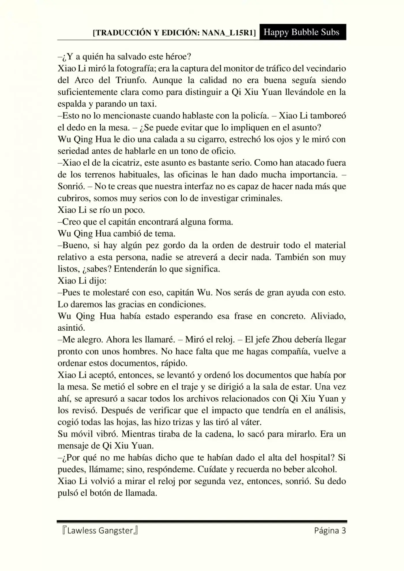Lawless Gangster (Novela) - Capítulo 18 - Página 3 - LectorTMOo