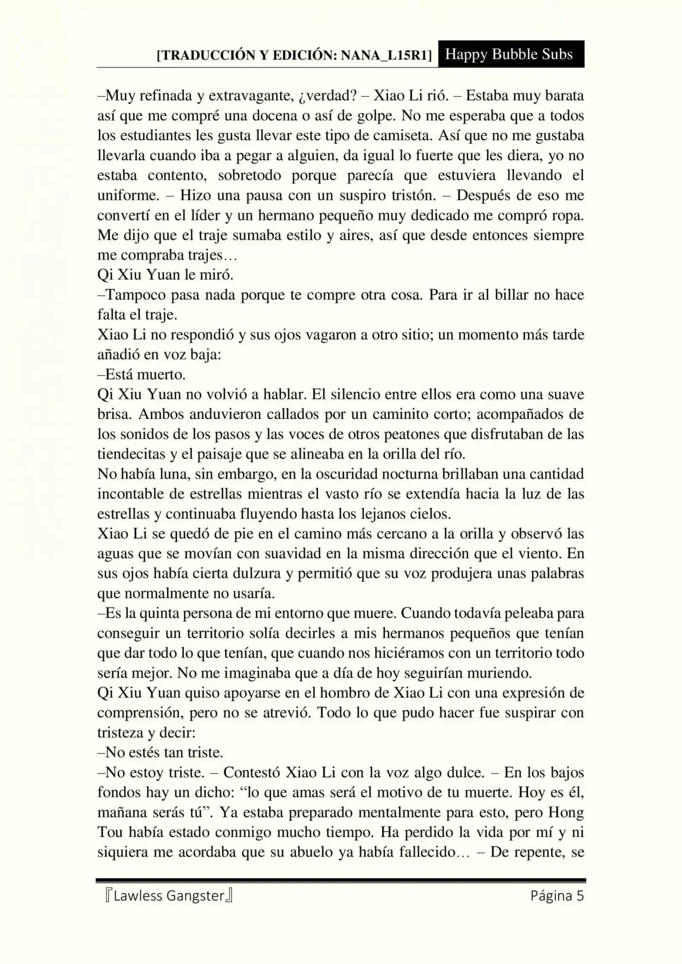 Lawless Gangster (Novela) - Capítulo 18 - Página 5 - LectorTMOo