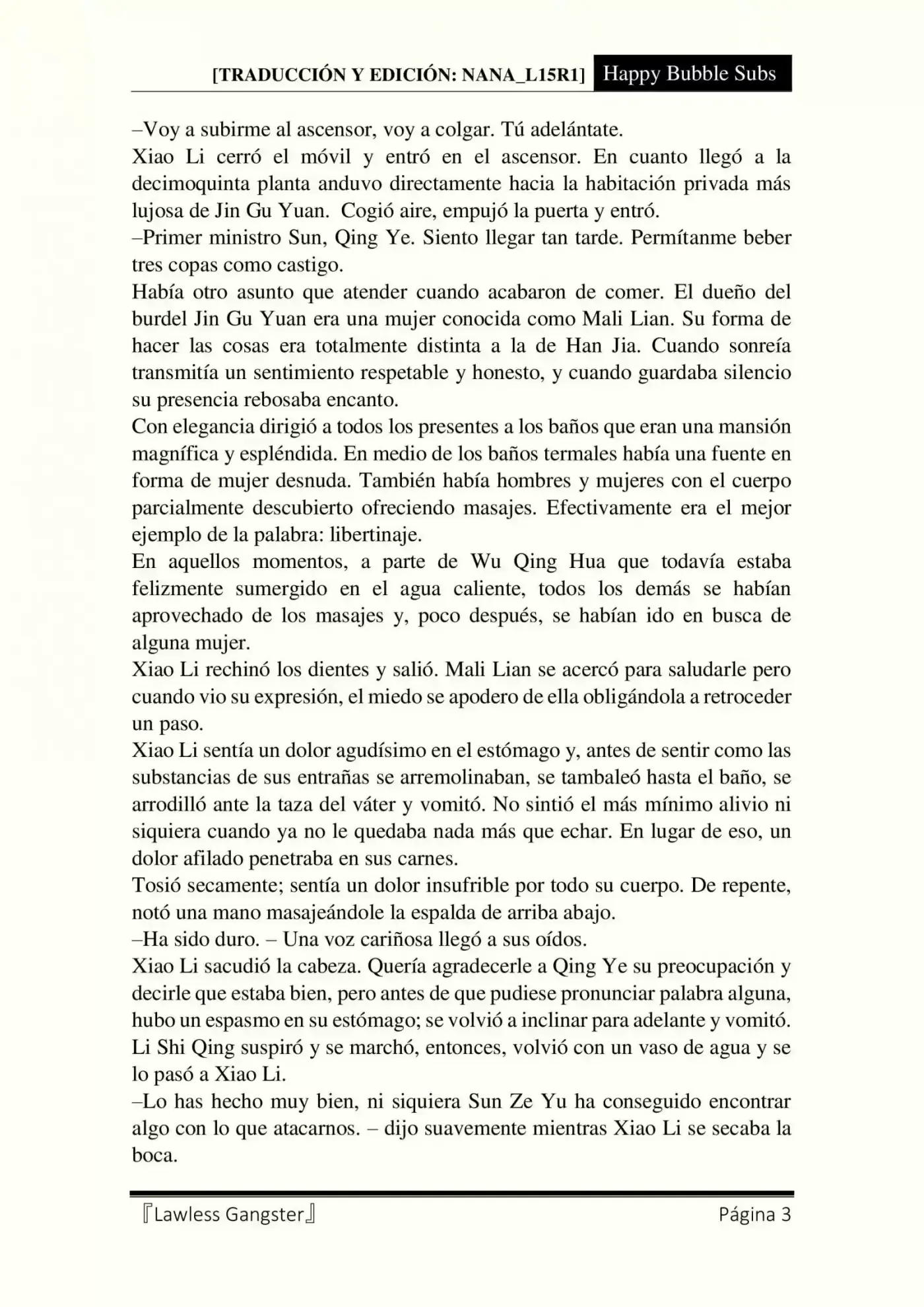 Lawless Gangster (Novela) - Capítulo 19 - Página 3 - LectorTMOo