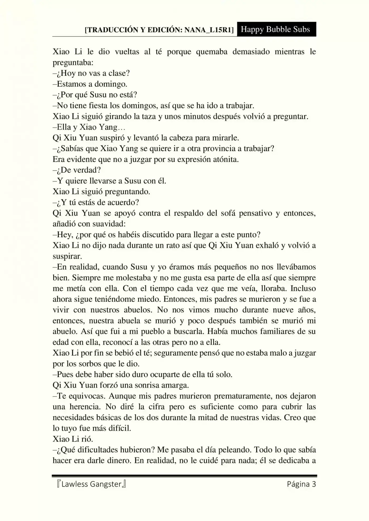 Lawless Gangster (Novela) - Capítulo 21 - Página 3 - LectorTMOo