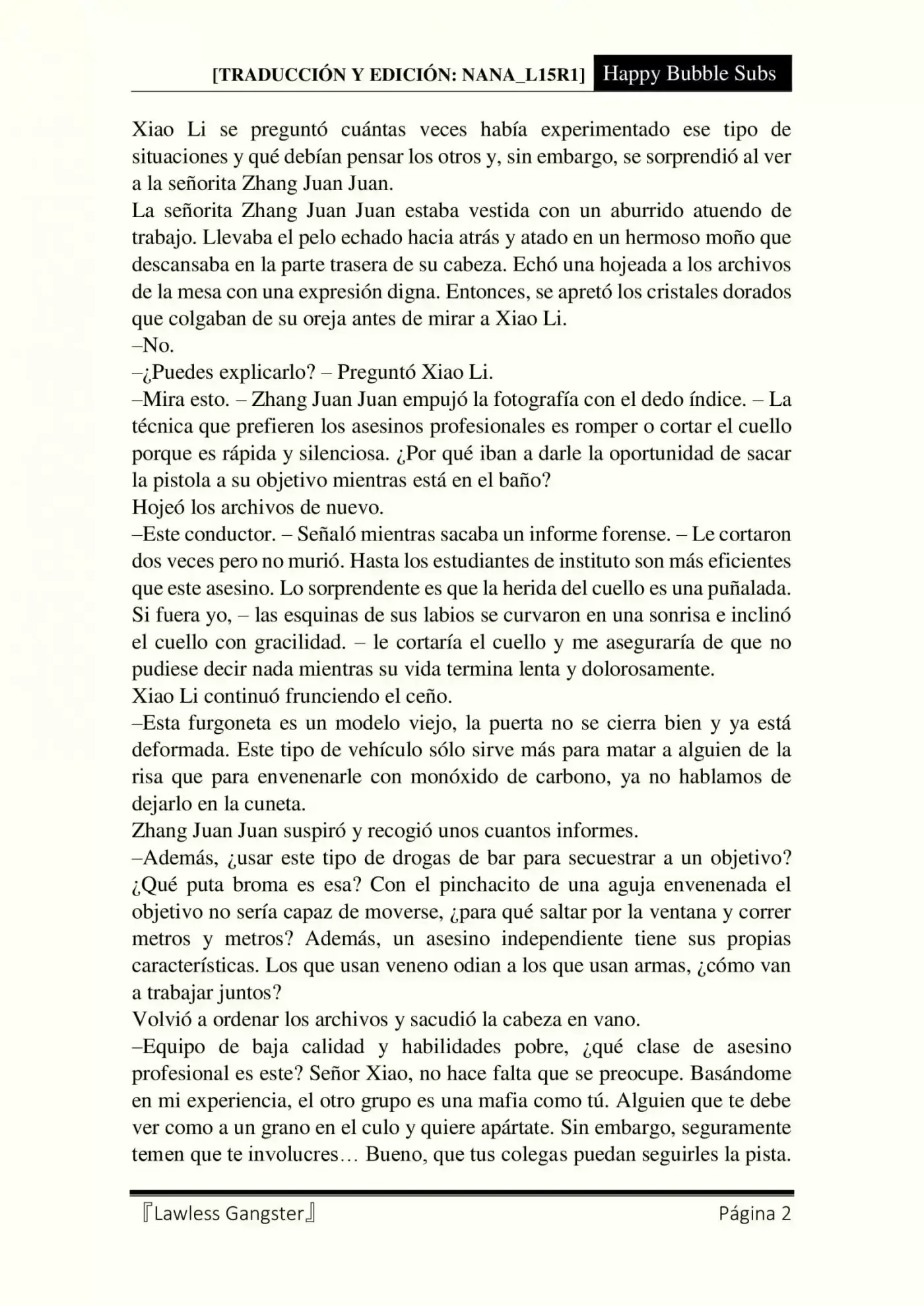 Lawless Gangster (Novela) - Capítulo 22 - Página 2 - LectorTMOo
