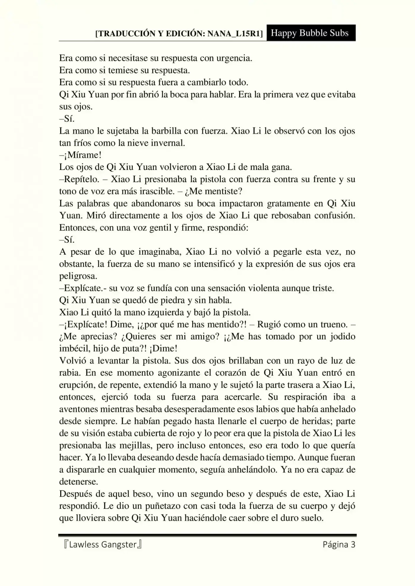 Lawless Gangster (Novela) - Capítulo 23 - Página 3 - LectorTMOo