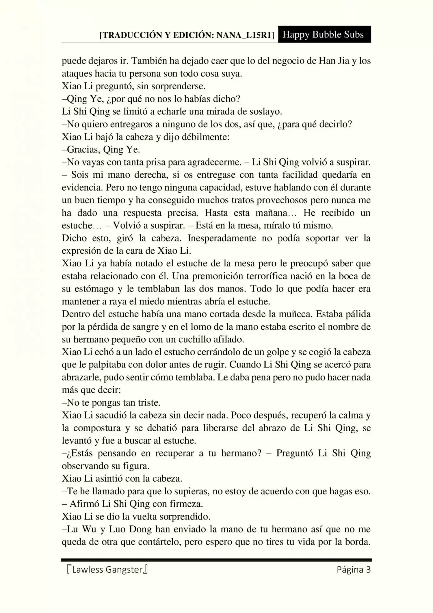 Lawless Gangster (Novela) - Capítulo 25 - Página 3 - LectorTMOo