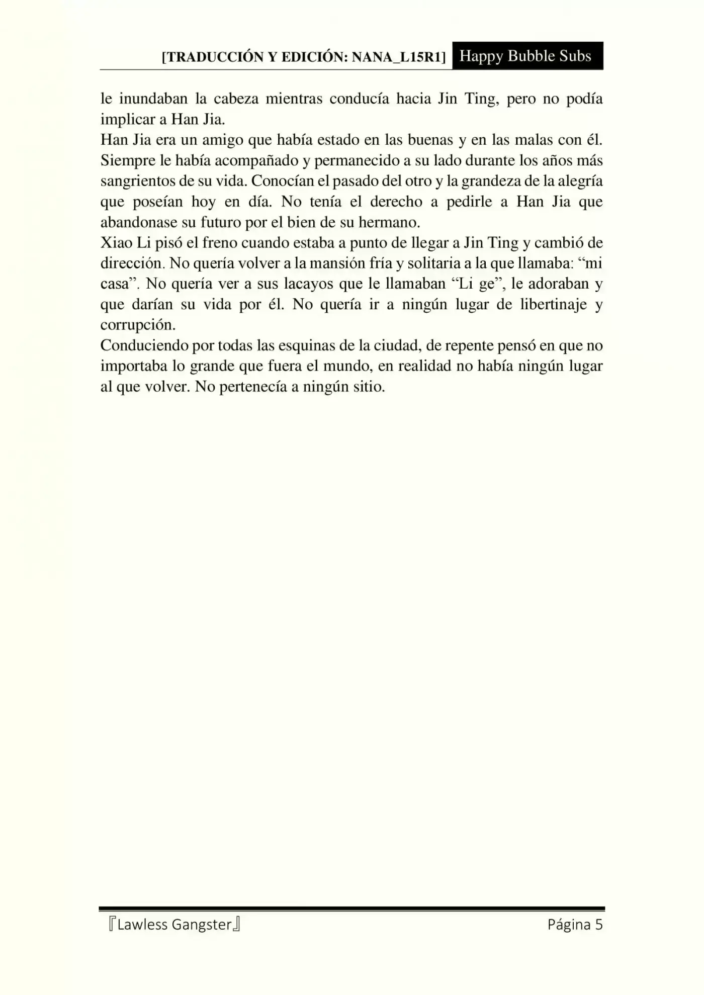 Lawless Gangster (Novela) - Capítulo 25 - Página 5 - LectorTMOo