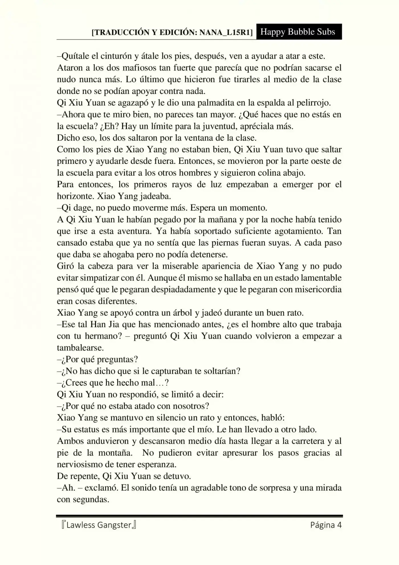 Lawless Gangster (Novela) - Capítulo 30 - Página 4 - LectorTMOo