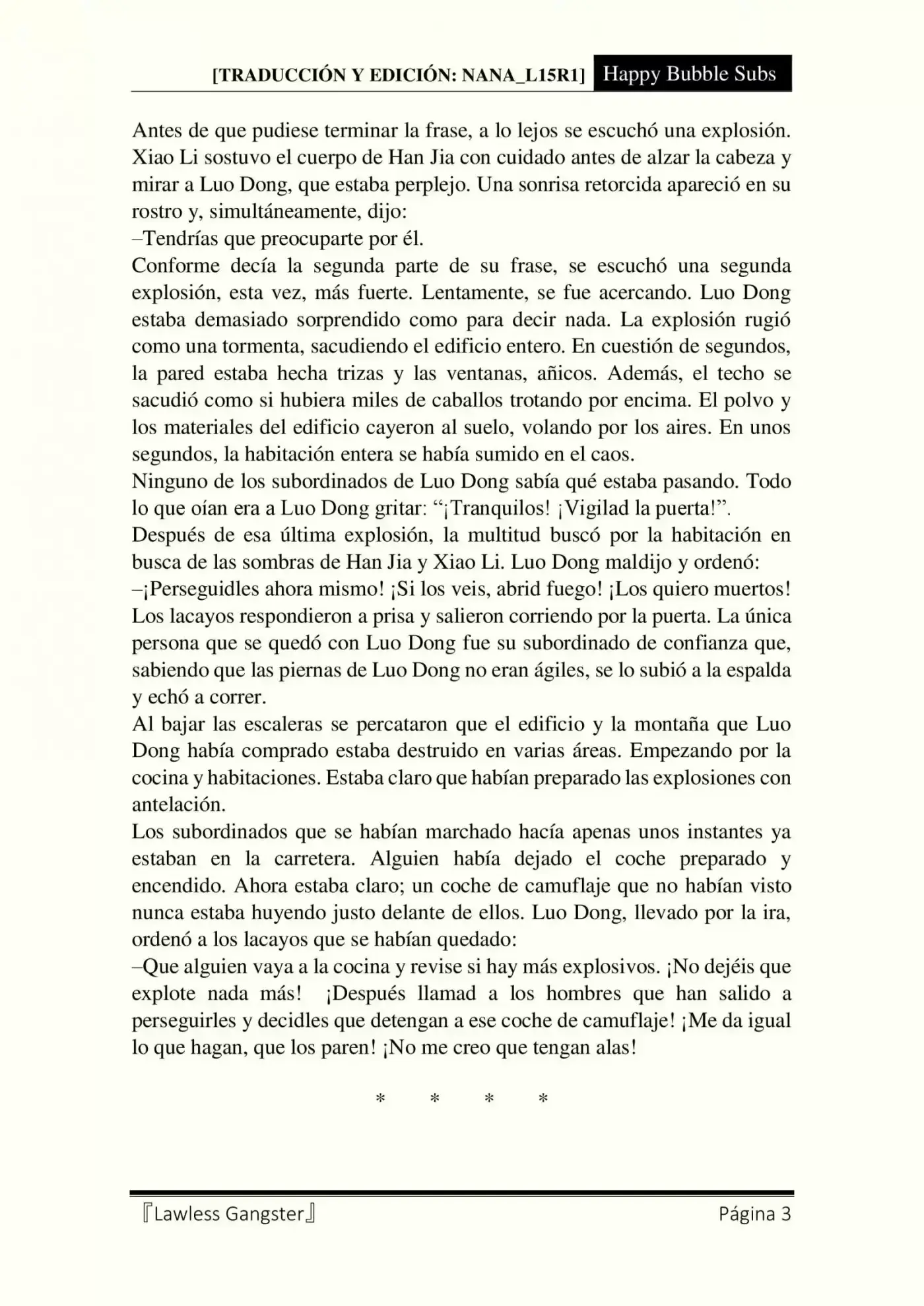 Lawless Gangster (Novela) - Capítulo 34 - Página 3 - LectorTMOo