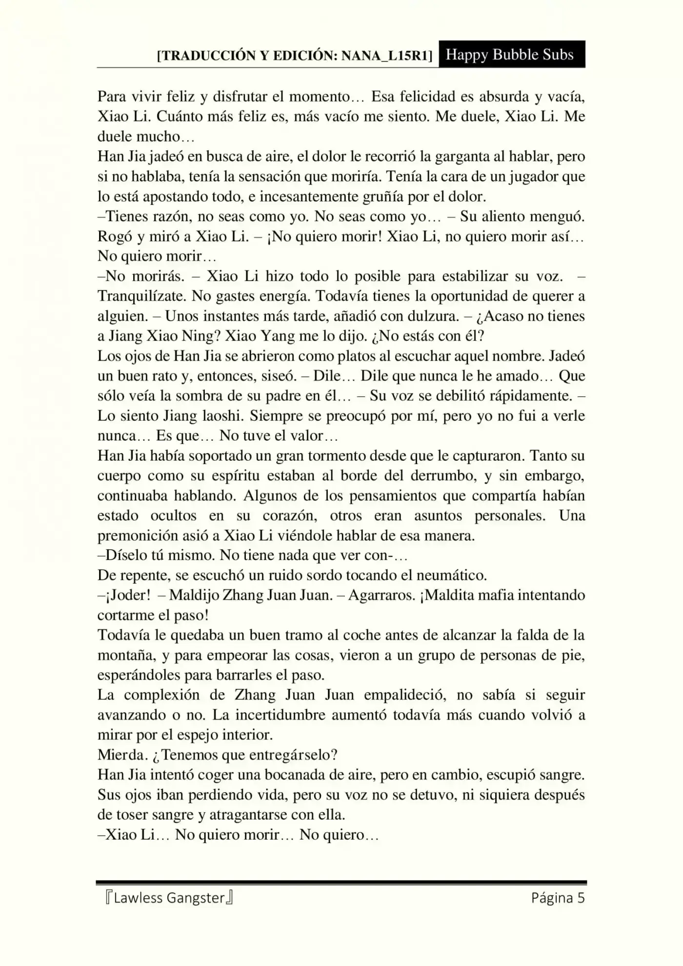 Lawless Gangster (Novela) - Capítulo 34 - Página 5 - LectorTMOo
