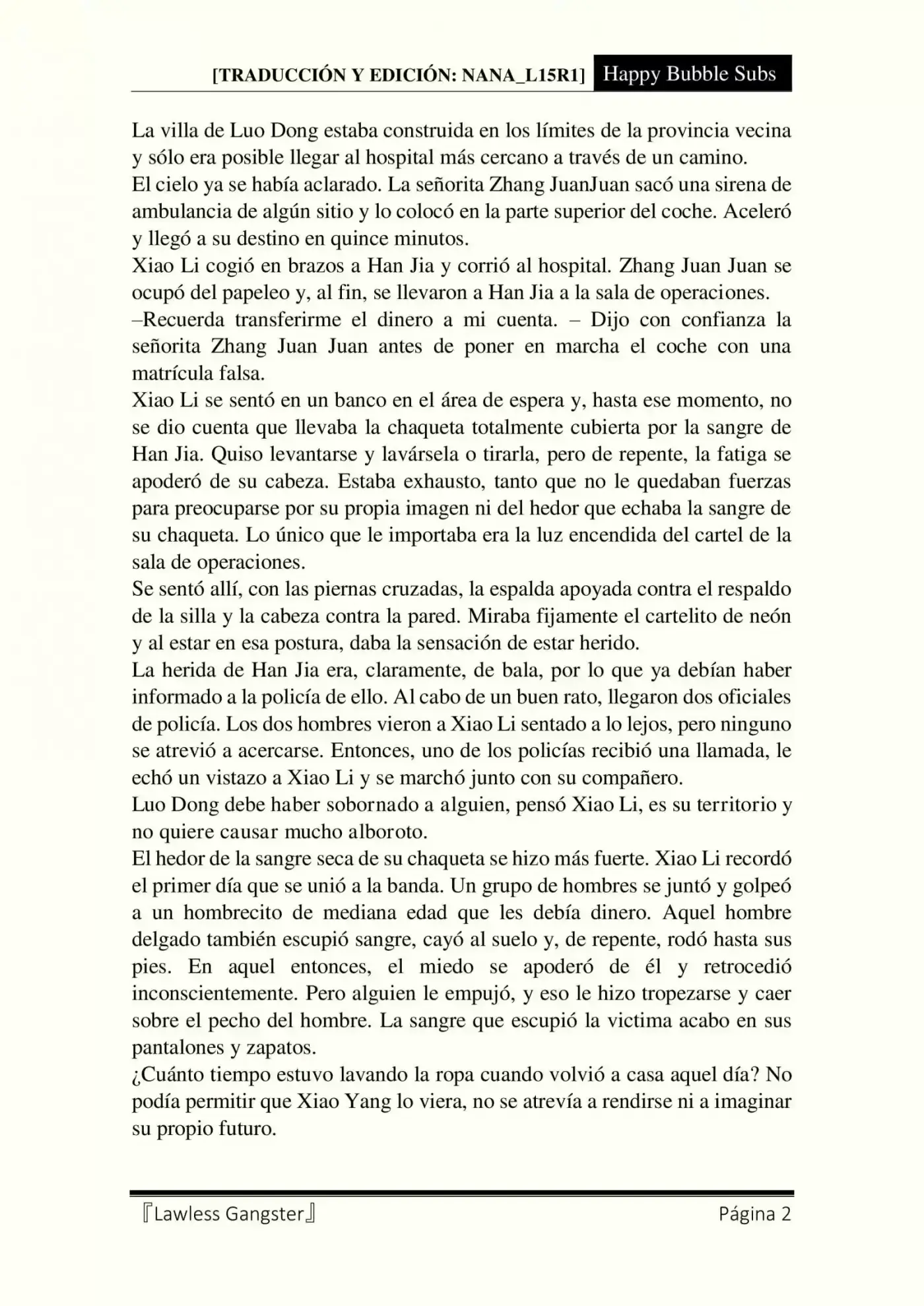 Lawless Gangster (Novela) - Capítulo 35 - Página 2 - LectorTMOo