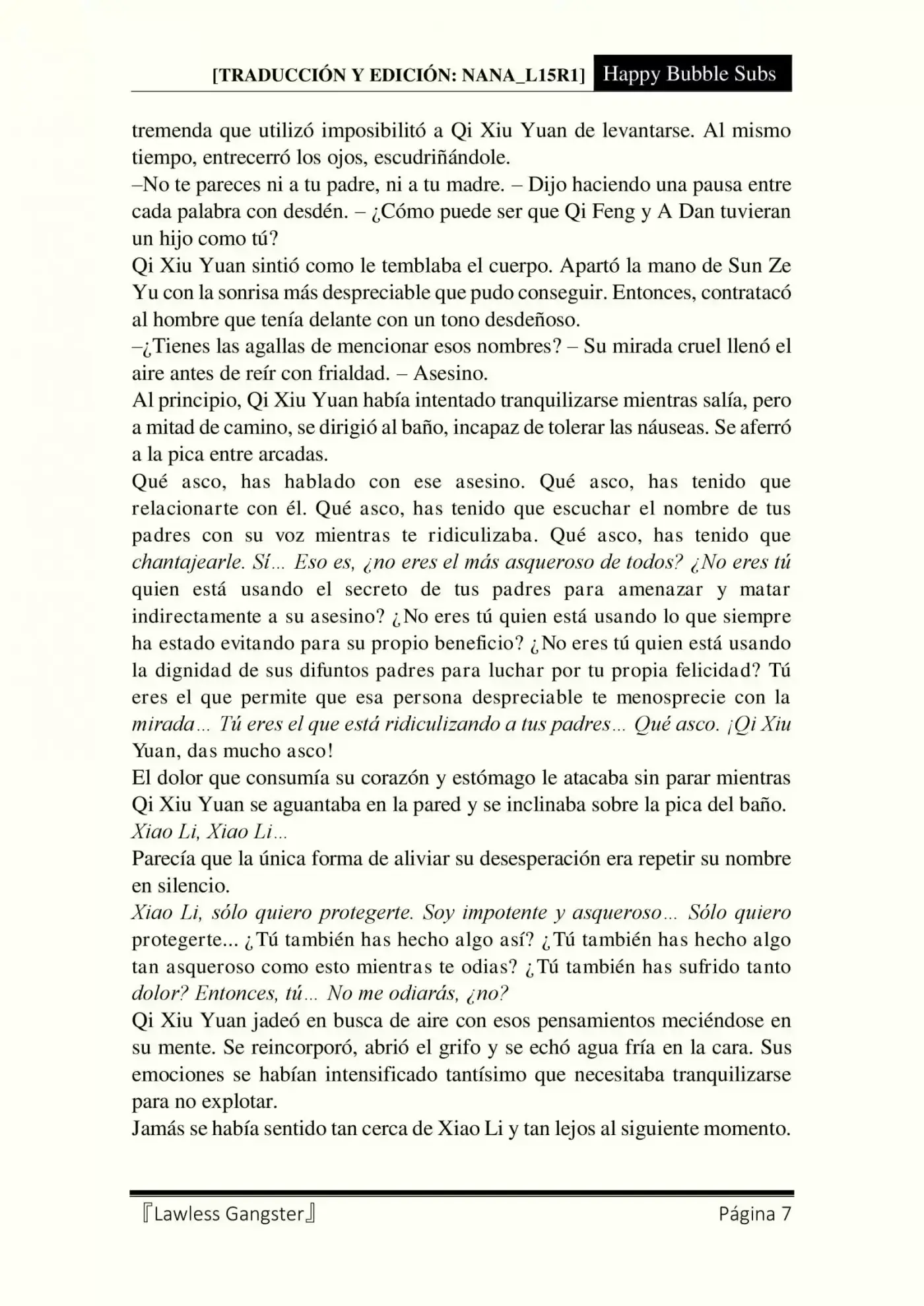 Lawless Gangster (Novela) - Capítulo 43 - Página 7 - LectorTMOo