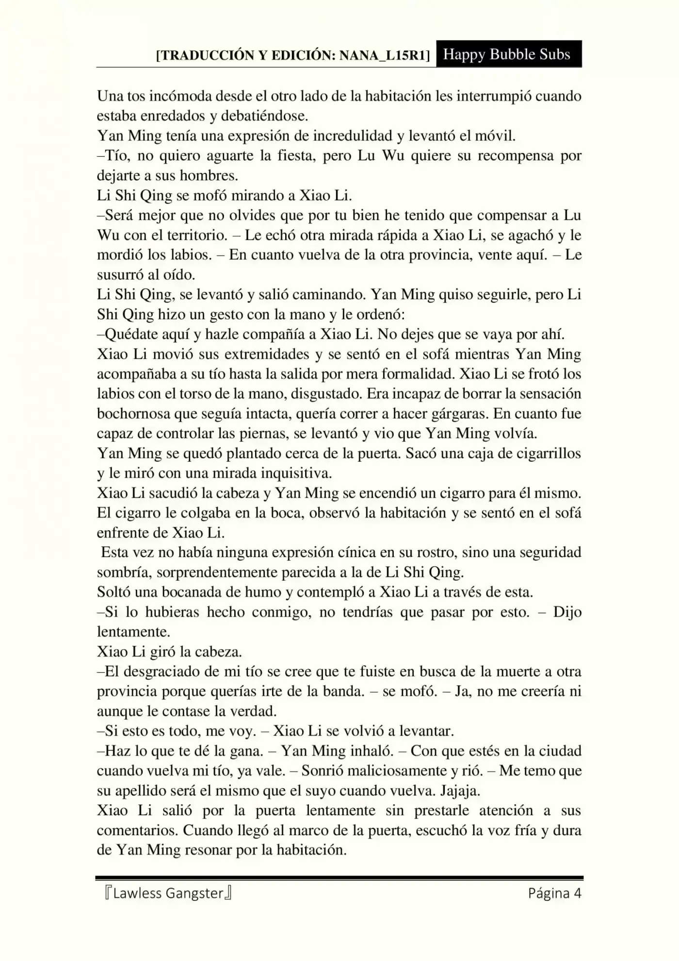 Lawless Gangster (Novela) - Capítulo 45 - Página 4 - LectorTMOo