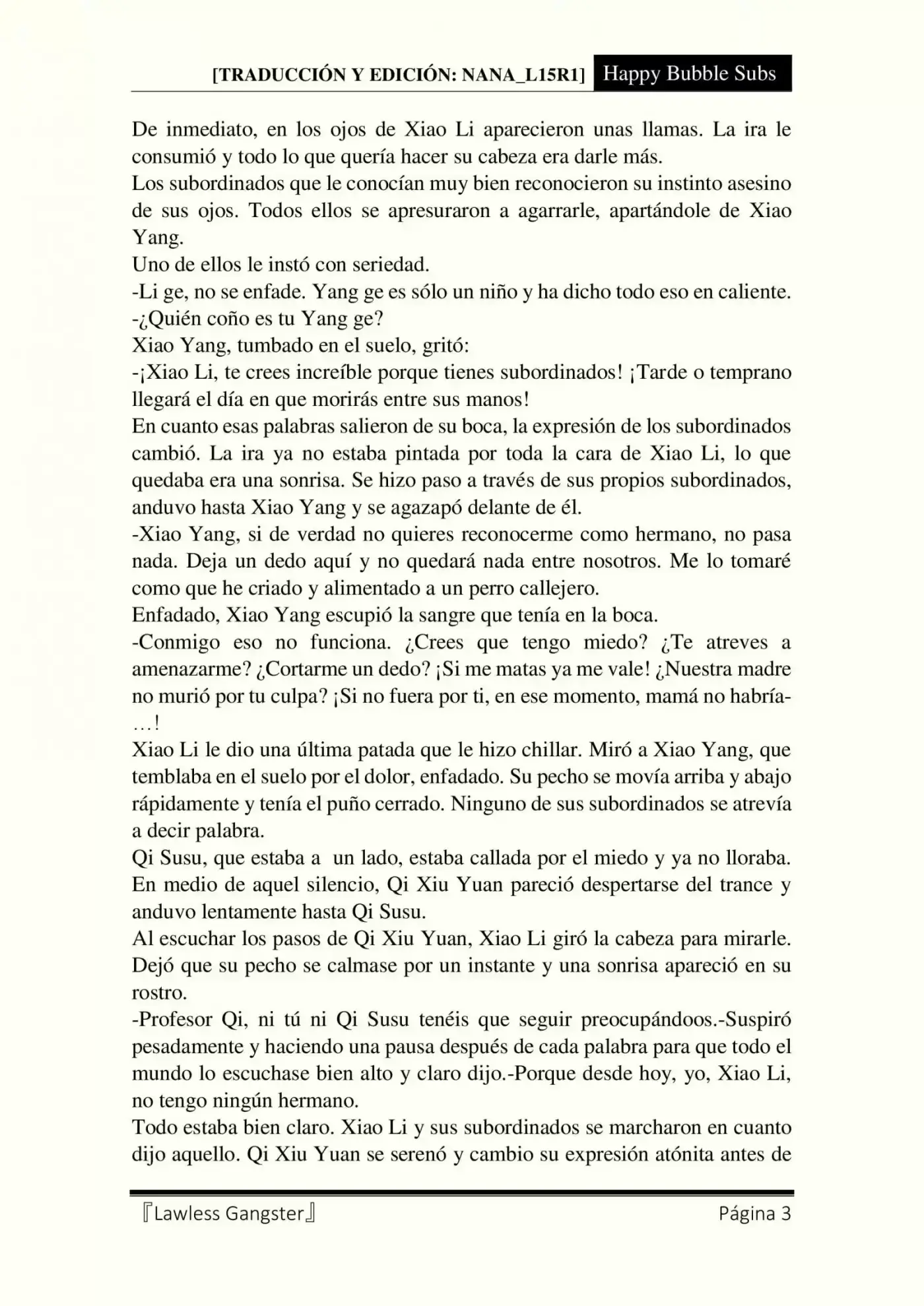 Lawless Gangster (Novela) - Capítulo 5 - Página 3 - LectorTMOo