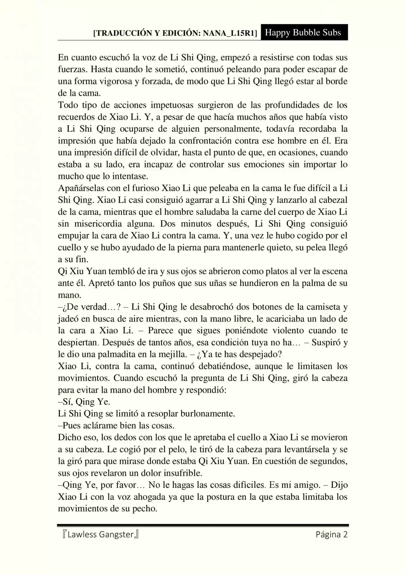 Lawless Gangster (Novela) - Capítulo 52 - Página 2 - LectorTMOo