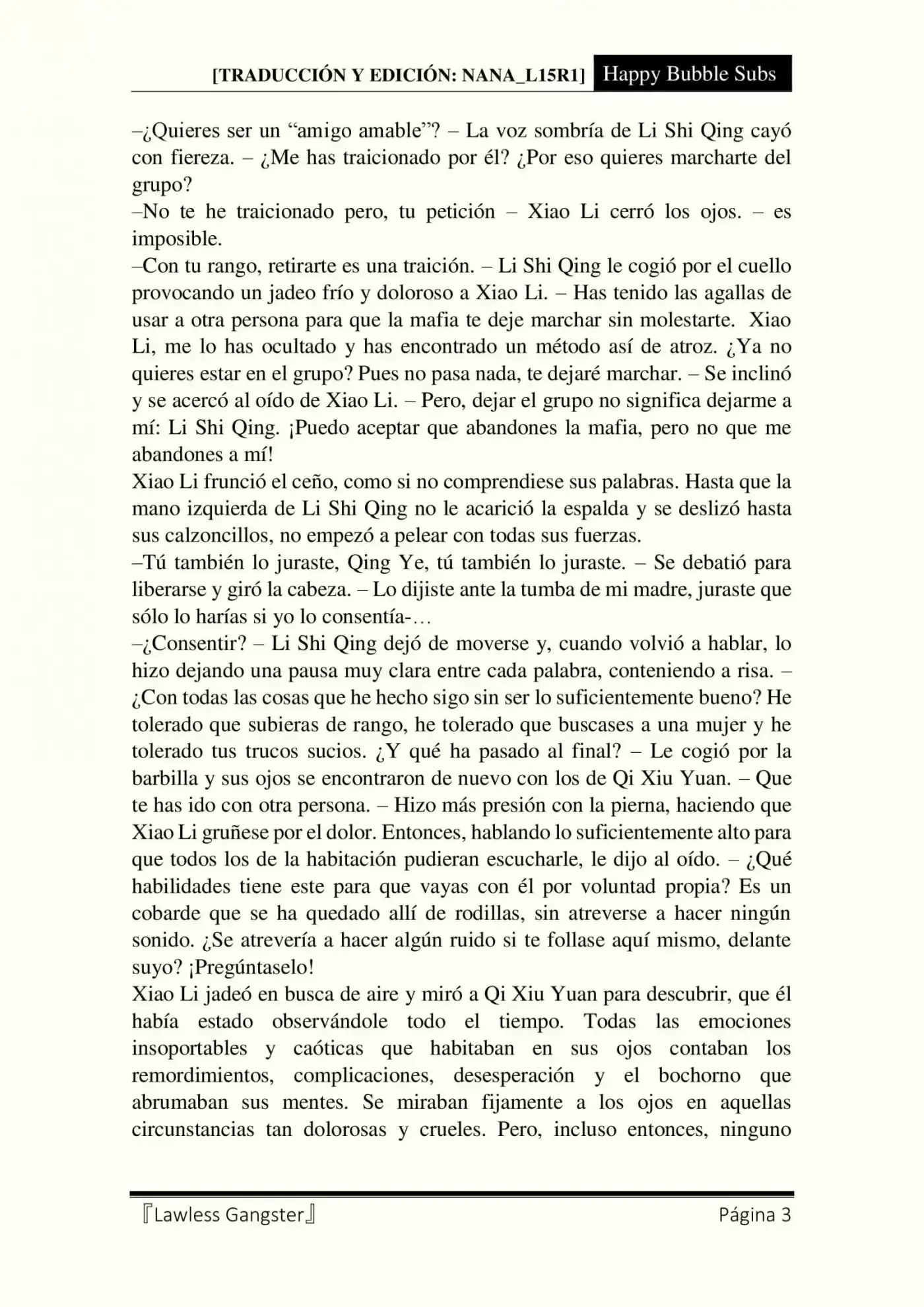 Lawless Gangster (Novela) - Capítulo 52 - Página 3 - LectorTMOo