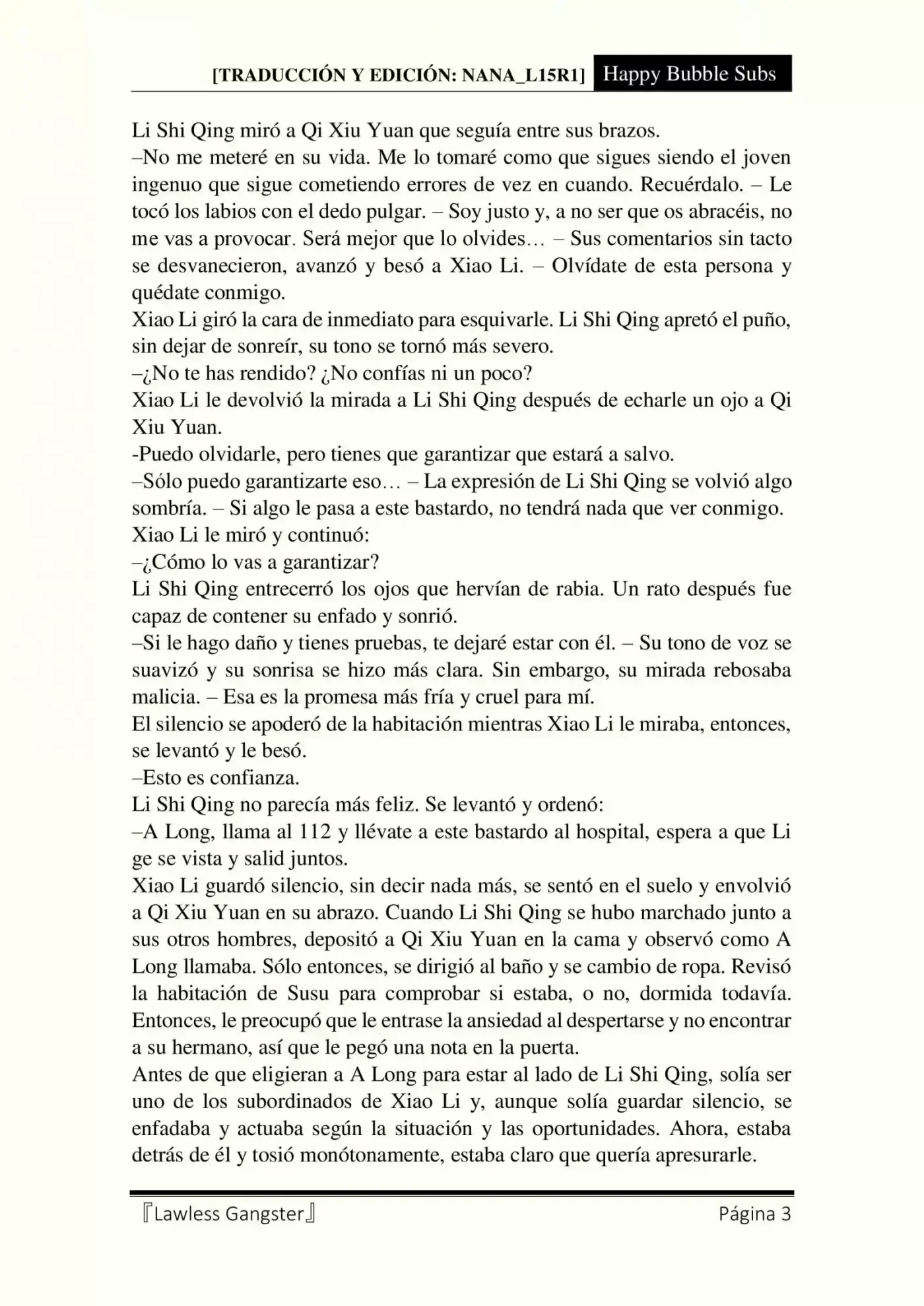 Lawless Gangster (Novela) - Capítulo 55 - Página 3 - LectorTMOo