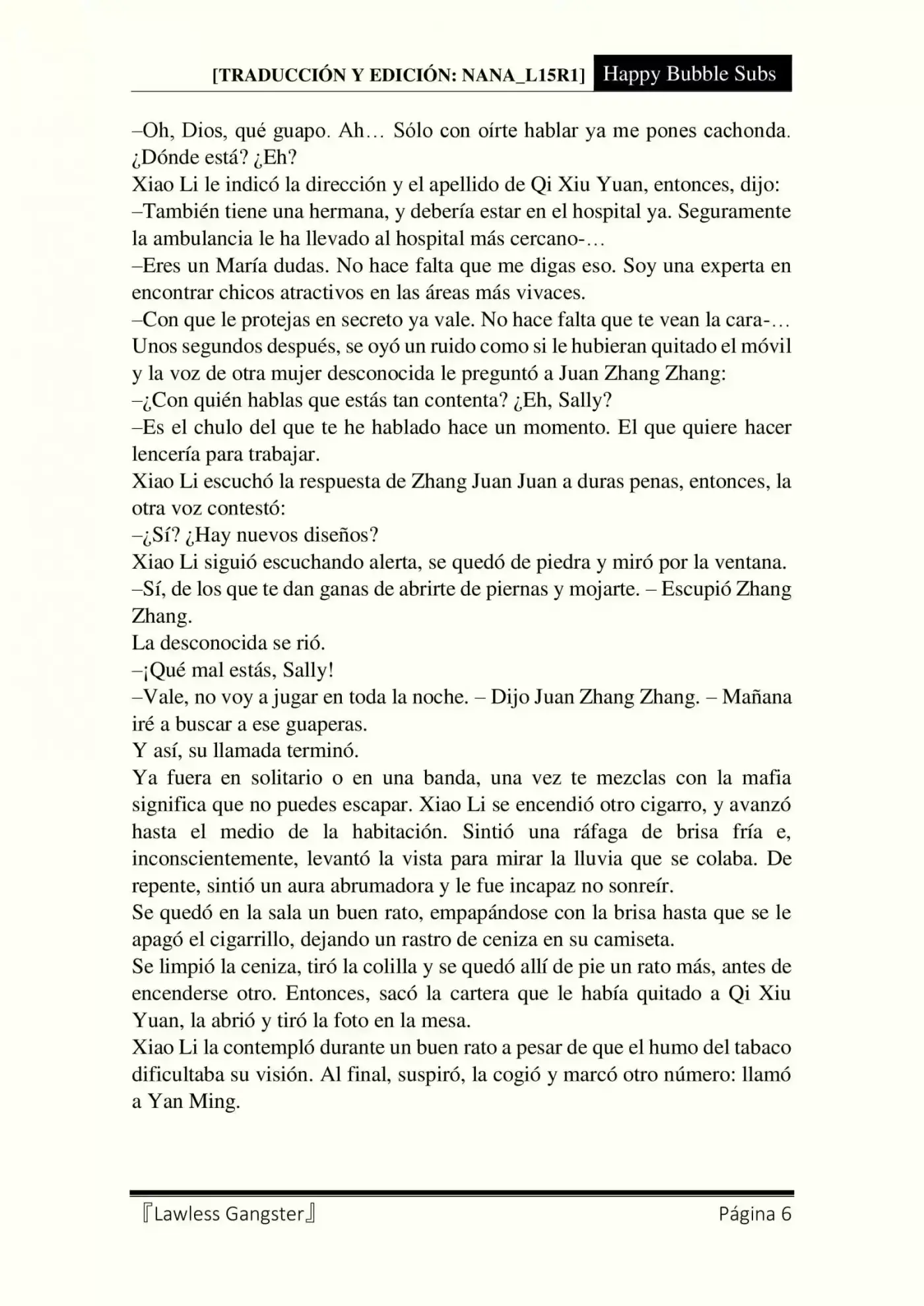 Lawless Gangster (Novela) - Capítulo 56 - Página 6 - LectorTMOo