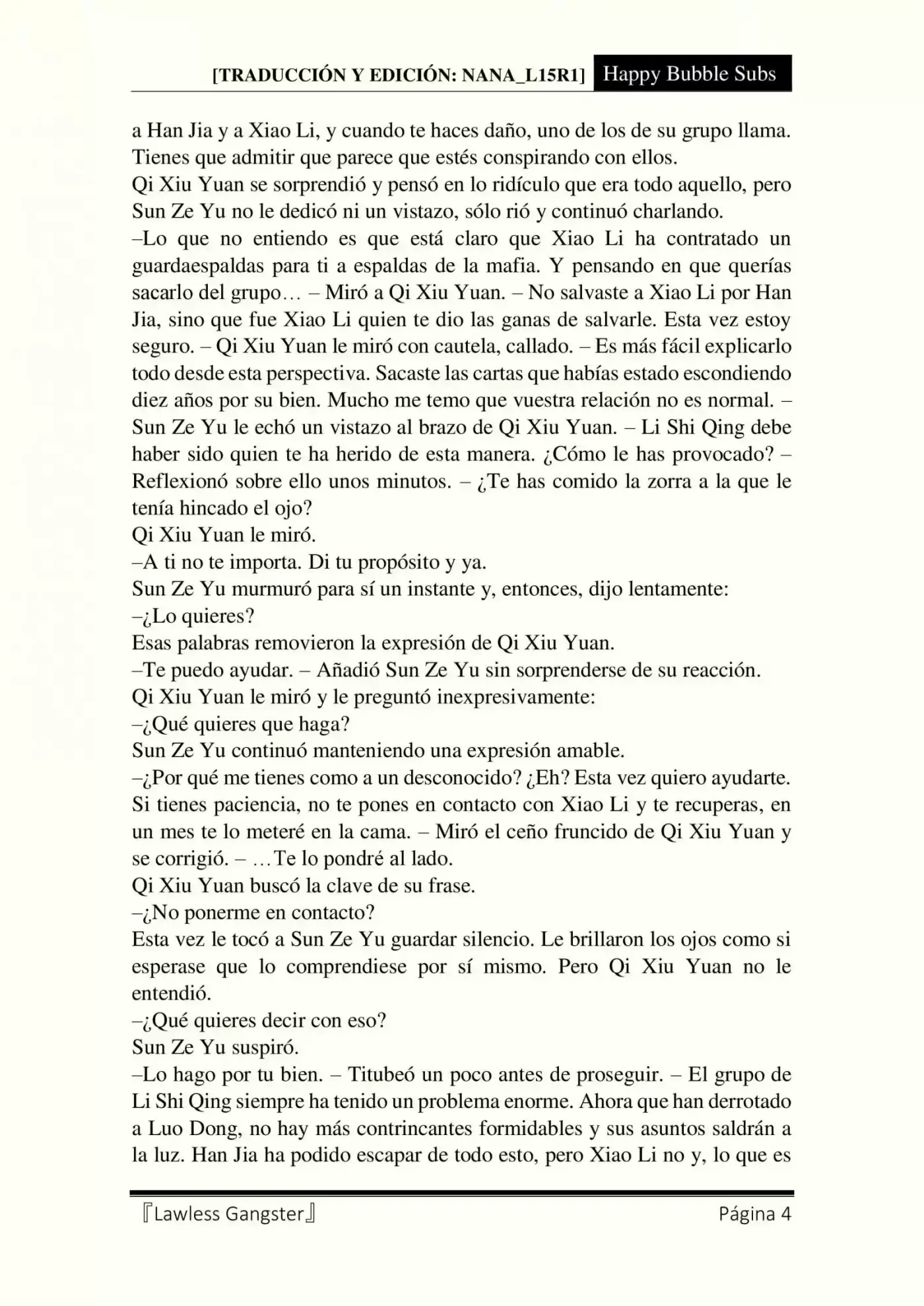 Lawless Gangster (Novela) - Capítulo 58 - Página 4 - LectorTMOo