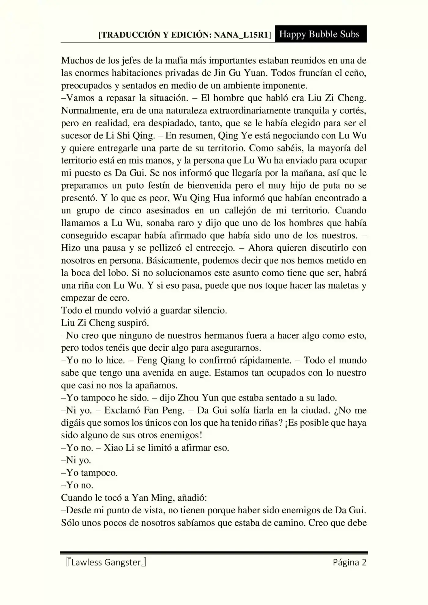 Lawless Gangster (Novela) - Capítulo 60 - Página 2 - LectorTMOo