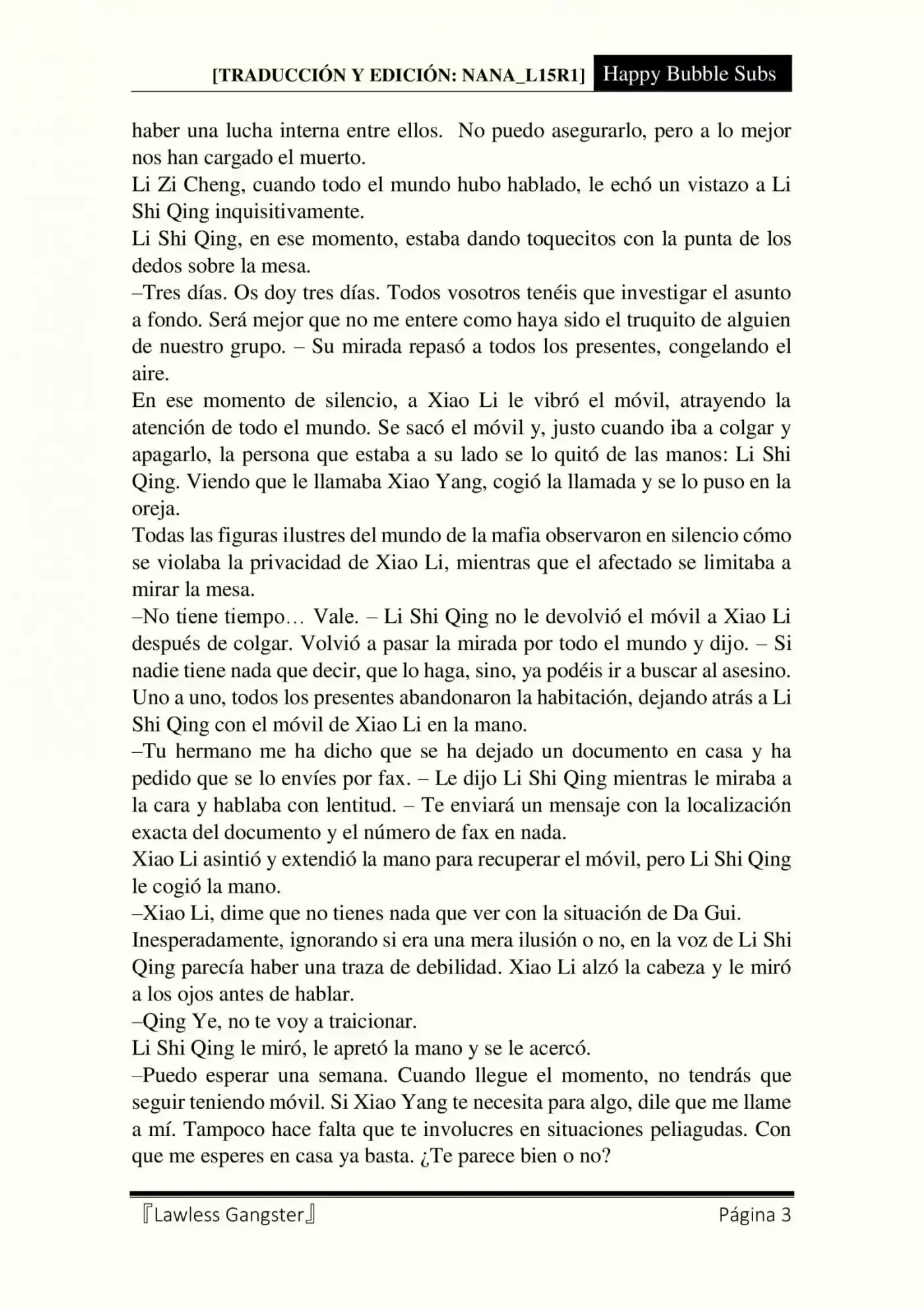 Lawless Gangster (Novela) - Capítulo 60 - Página 3 - LectorTMOo