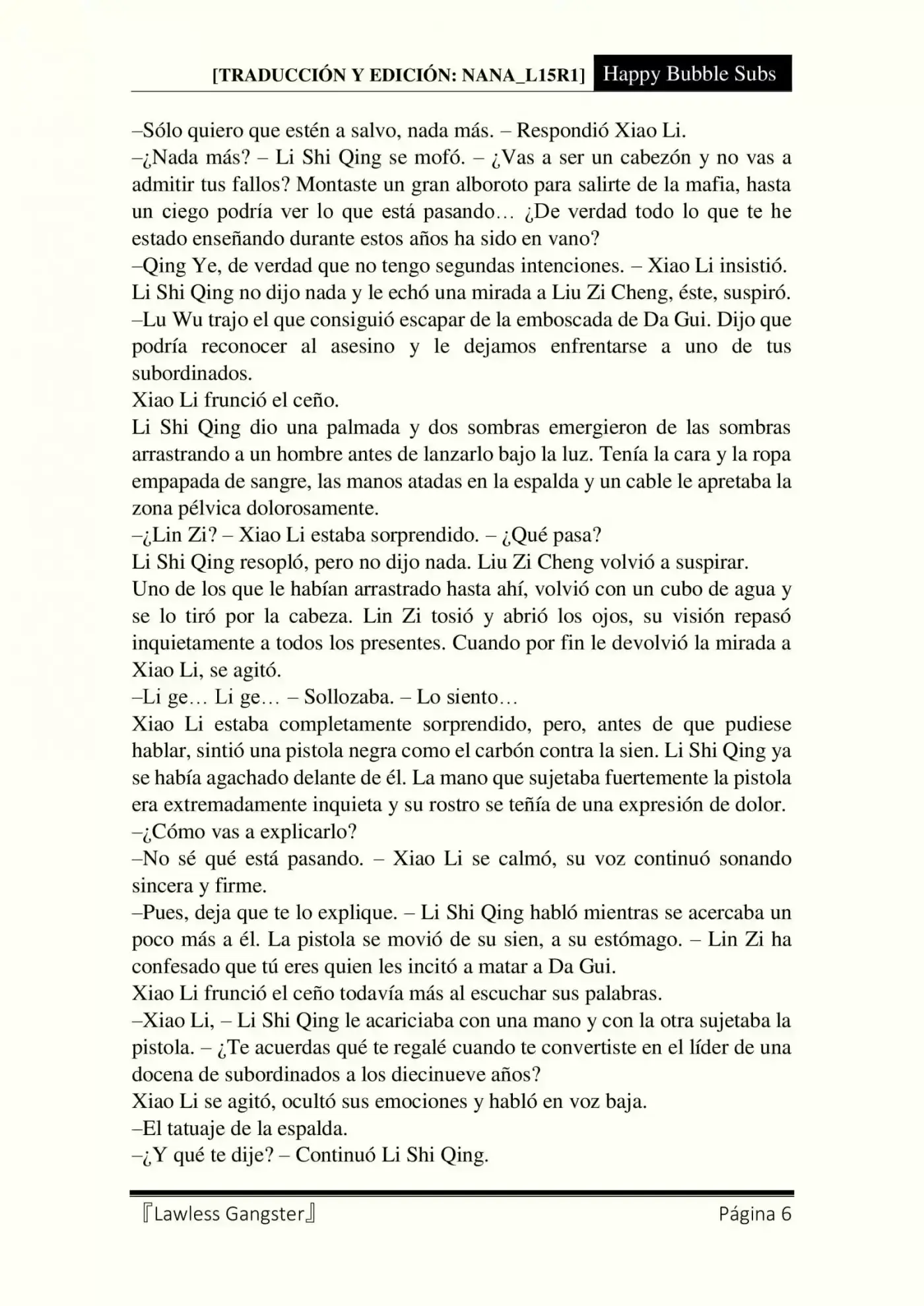 Lawless Gangster (Novela) - Capítulo 62 - Página 6 - LectorTMOo