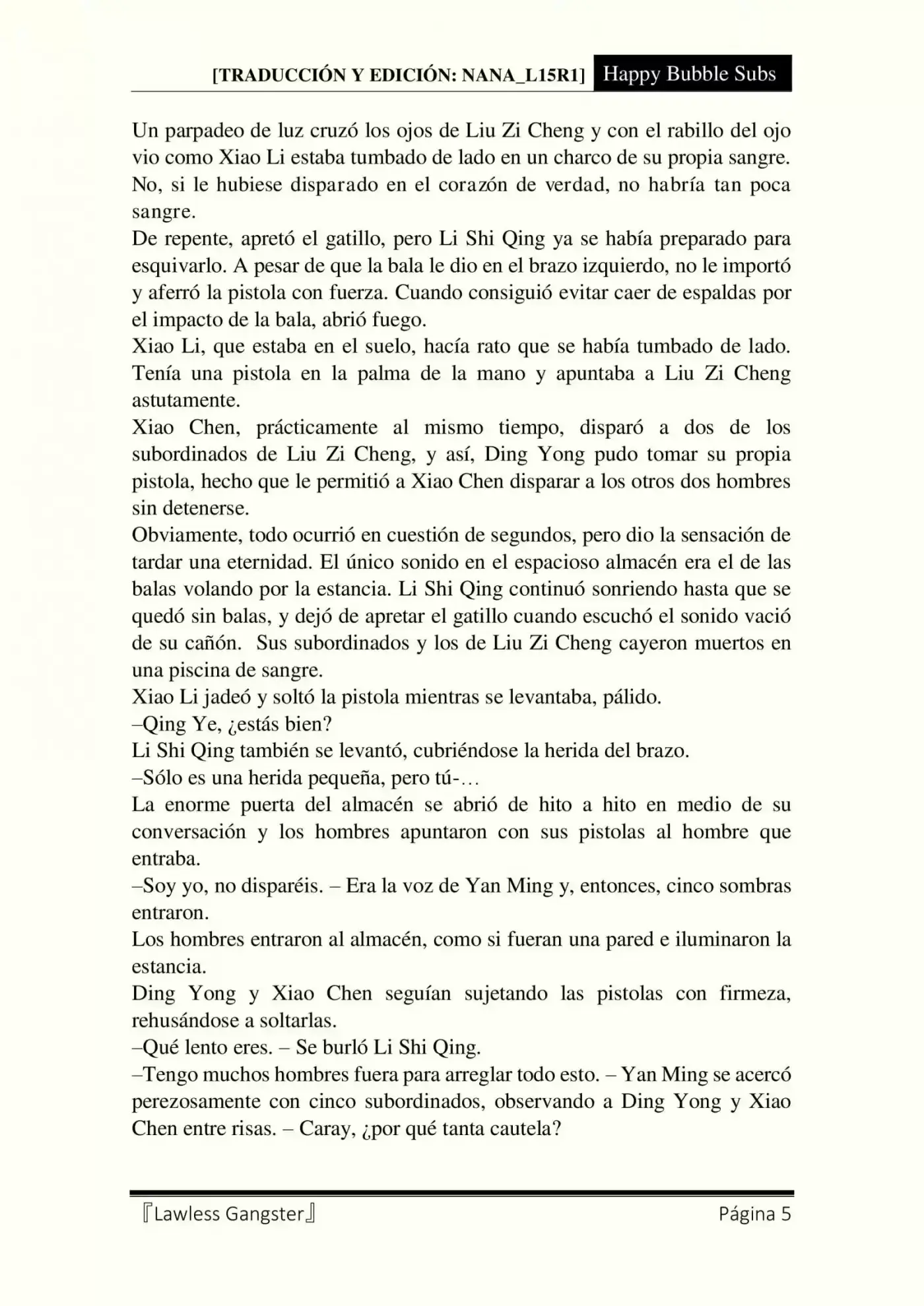 Lawless Gangster (Novela) - Capítulo 63 - Página 5 - LectorTMOo