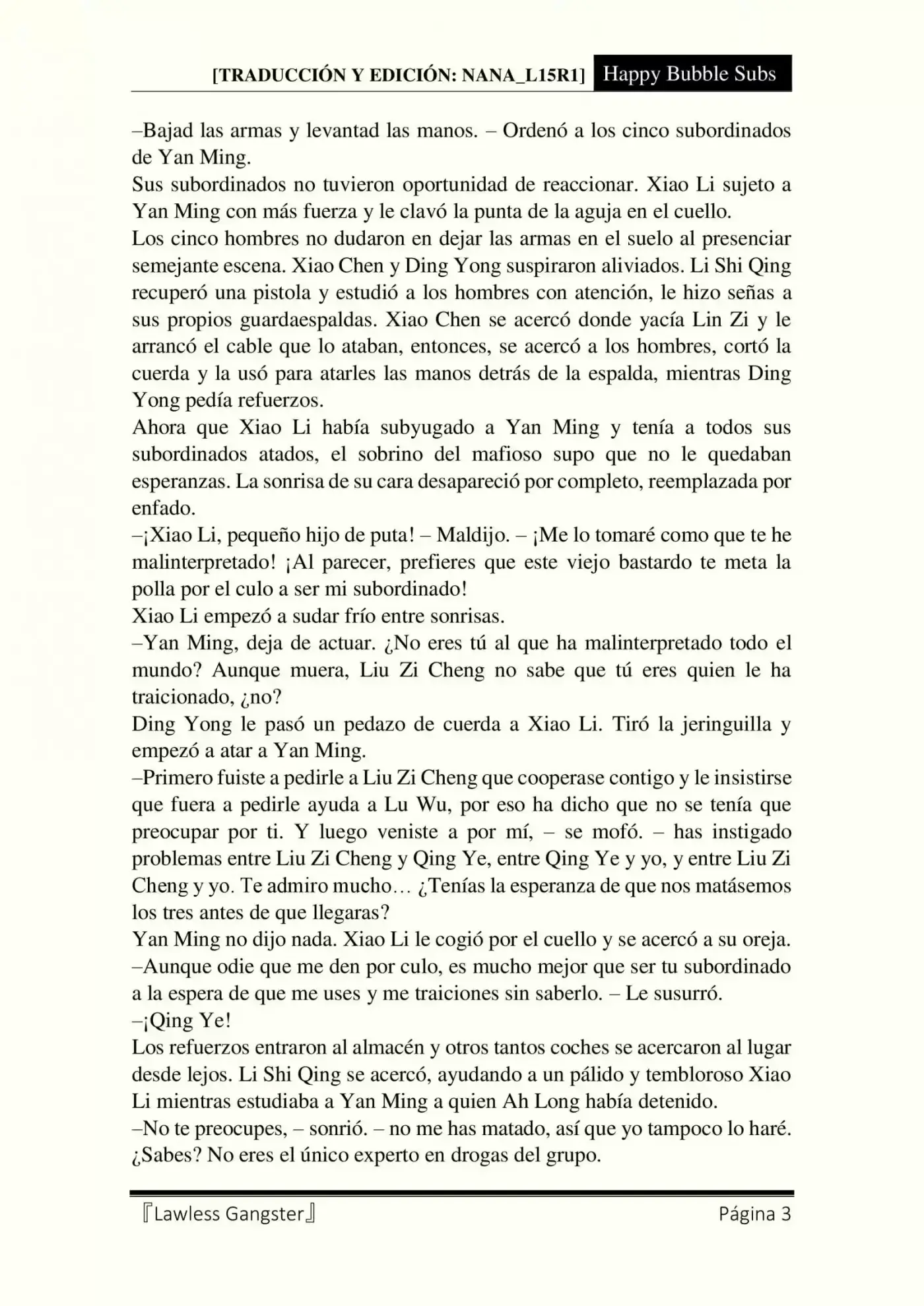 Lawless Gangster (Novela) - Capítulo 64 - Página 3 - LectorTMOo