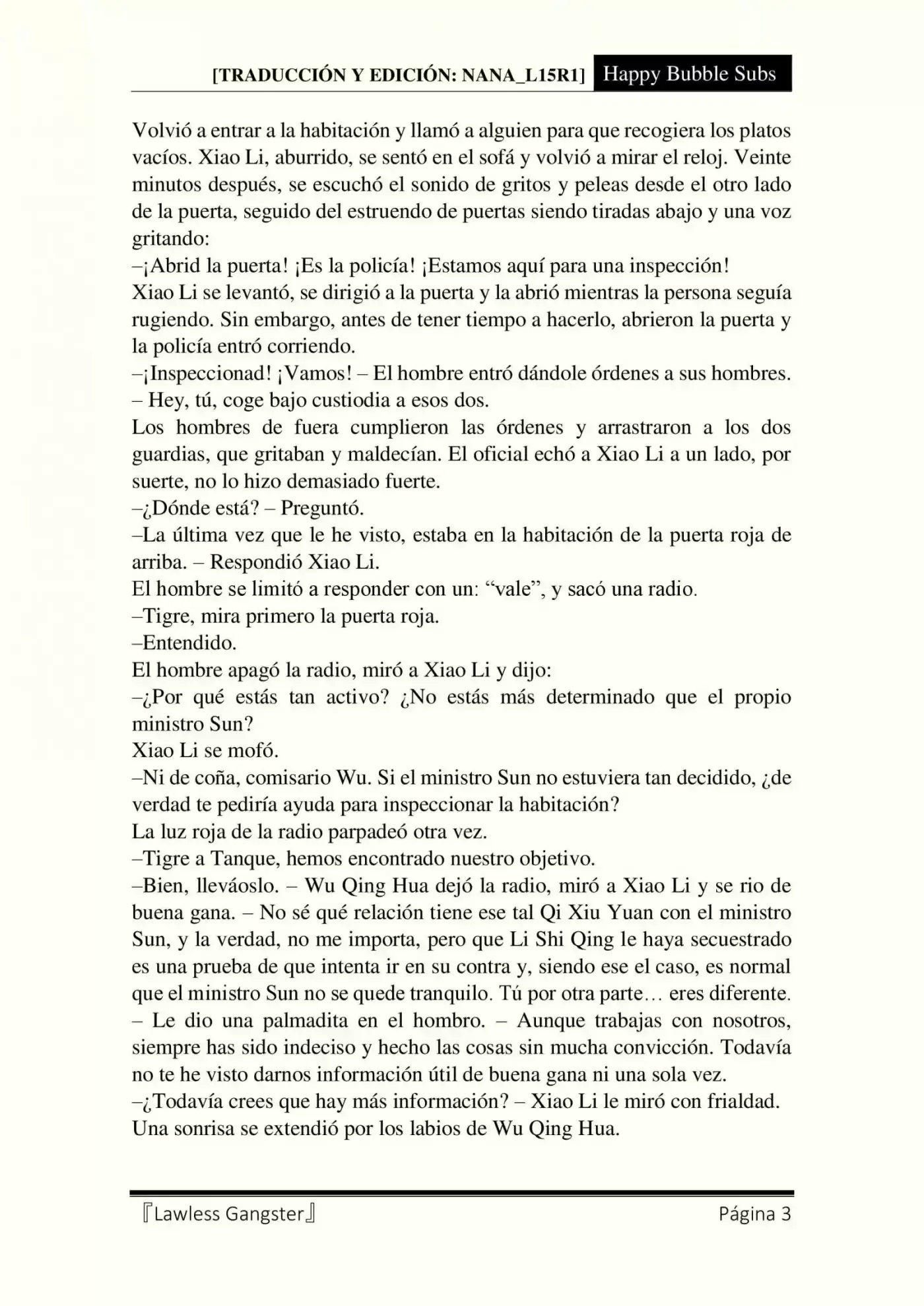Lawless Gangster (Novela) - Capítulo 71 - Página 3 - LectorTMOo