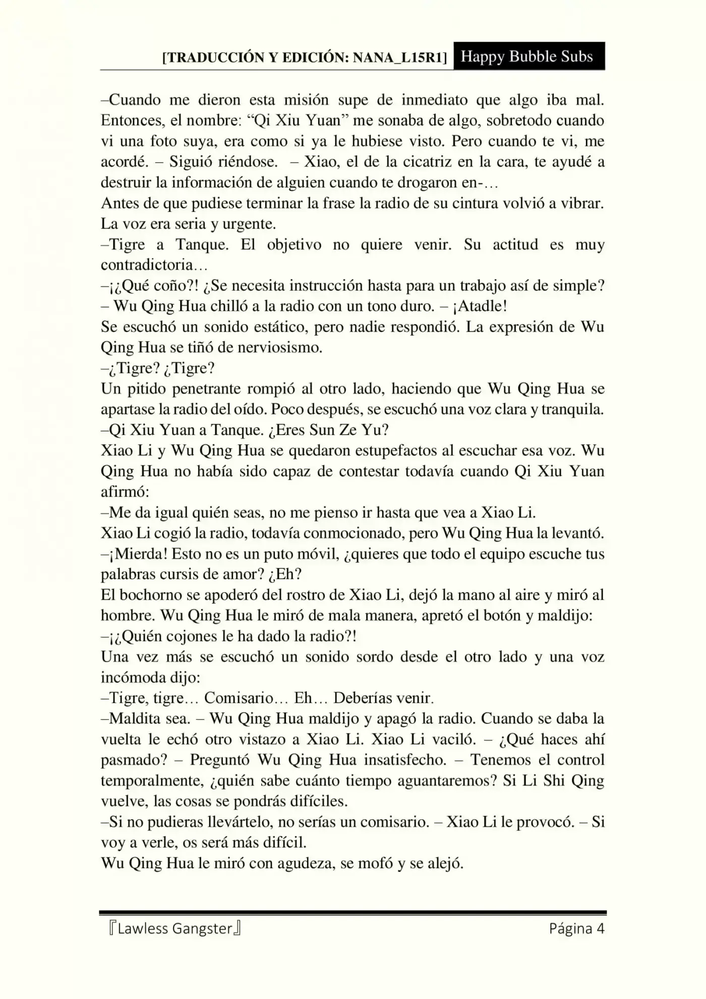 Lawless Gangster (Novela) - Capítulo 71 - Página 4 - LectorTMOo