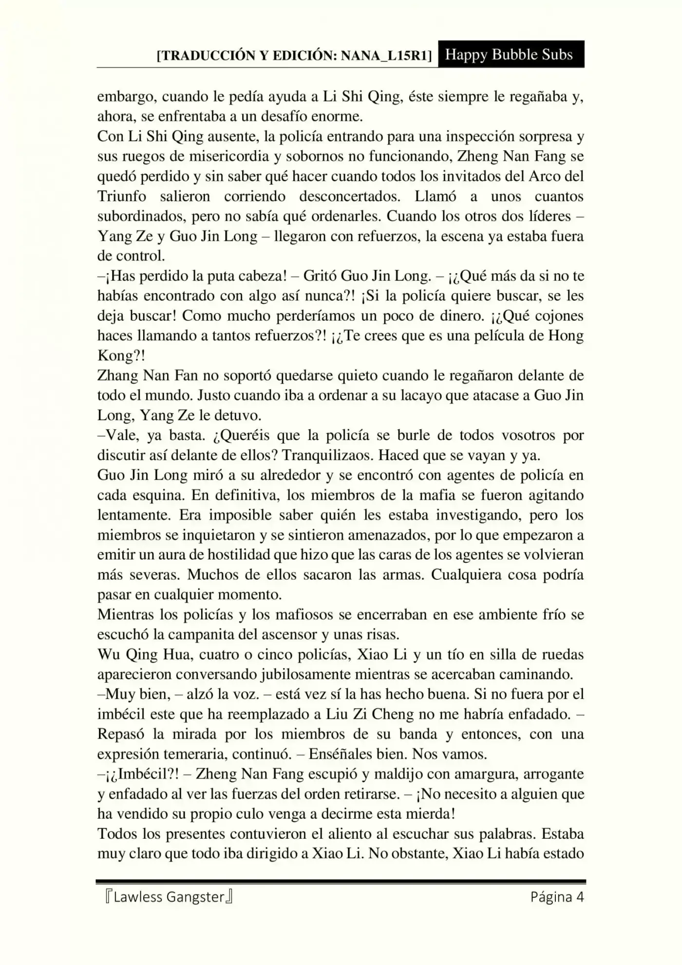 Lawless Gangster (Novela) - Capítulo 73 - Página 4 - LectorTMOo