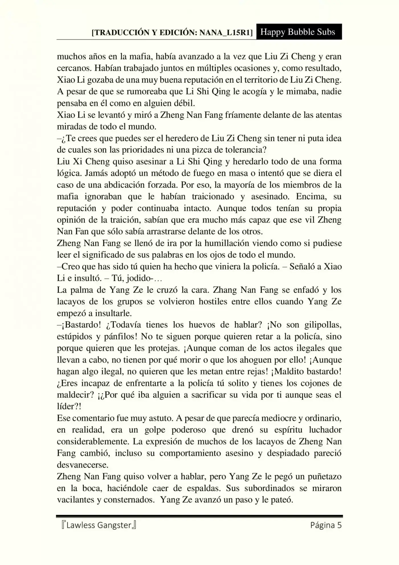 Lawless Gangster (Novela) - Capítulo 73 - Página 5 - LectorTMOo