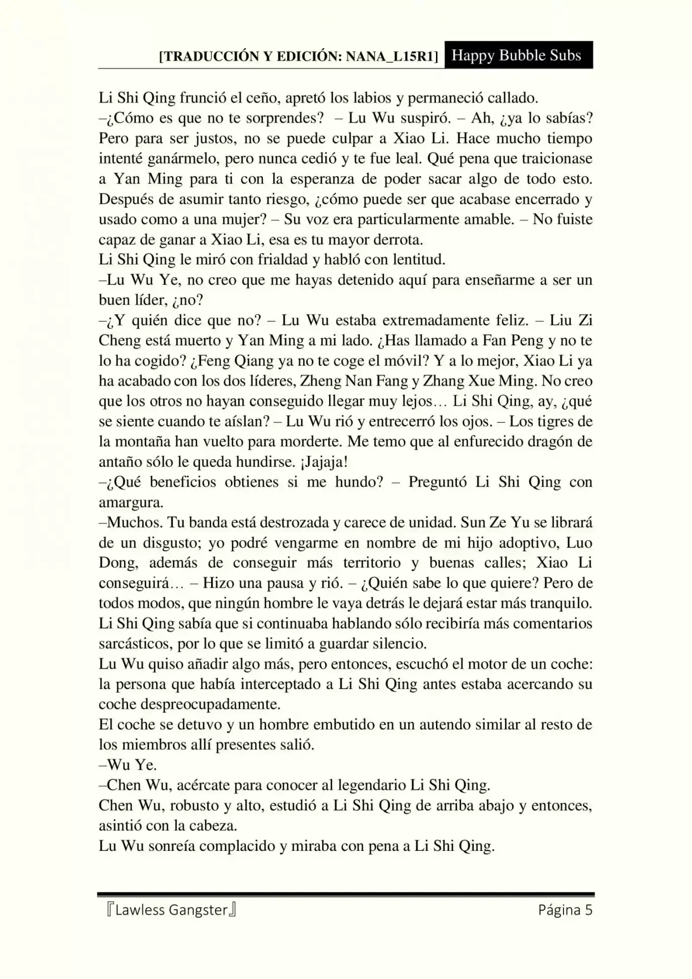 Lawless Gangster (Novela) - Capítulo 75 - Página 5 - LectorTMOo
