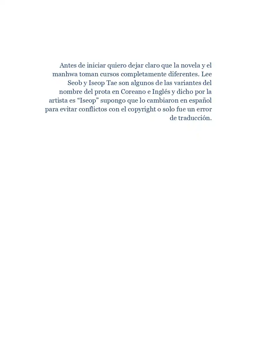 Lee Seob Romance (Novela) - Capítulo - Página 9 - LectorTMOo