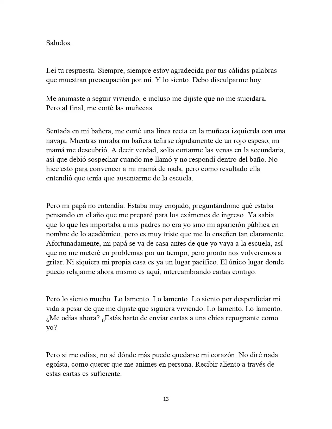 Letters From A Certain Girl (Novela) - Capítulo 1 - Página 10 - LectorTMOo