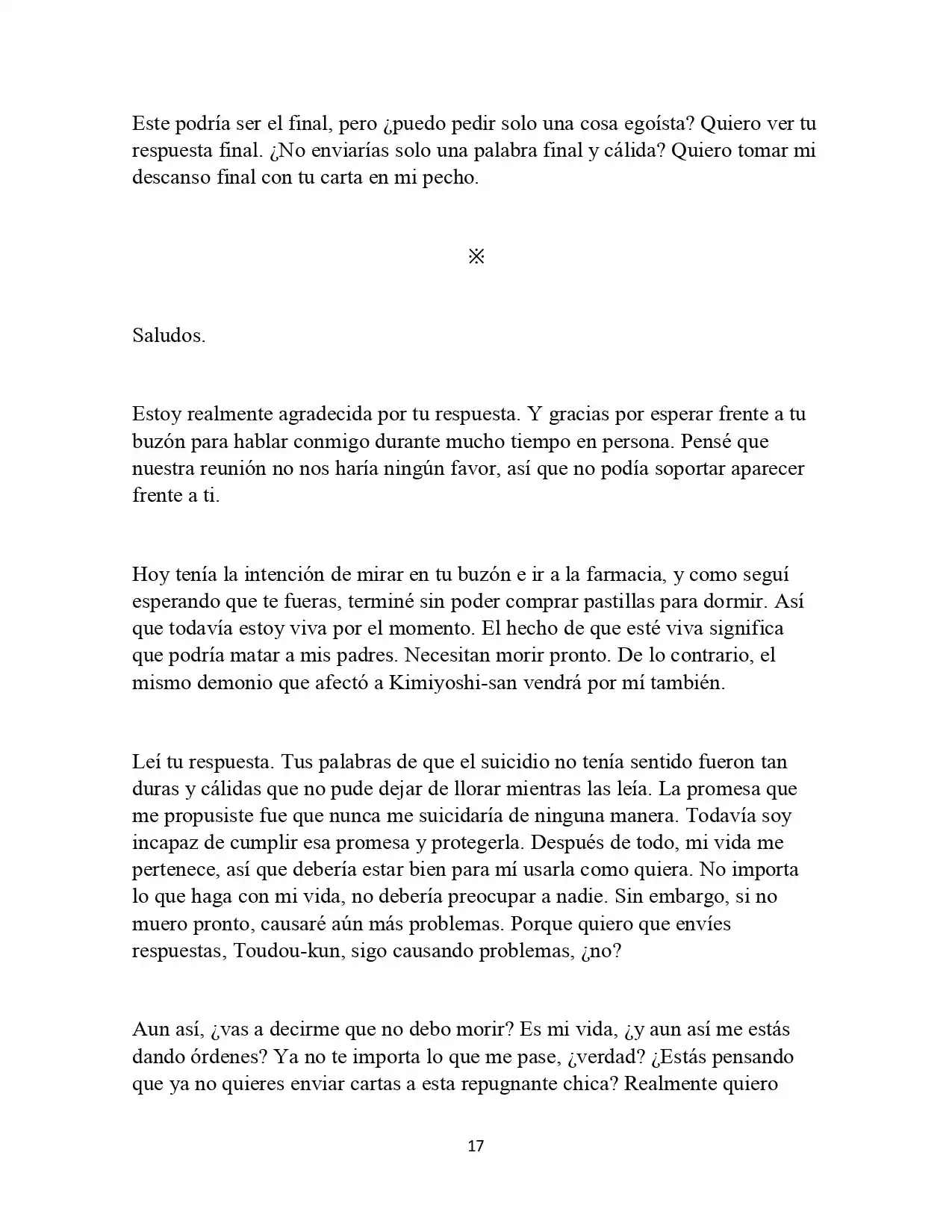 Letters From A Certain Girl (Novela) - Capítulo 1 - Página 14 - LectorTMOo