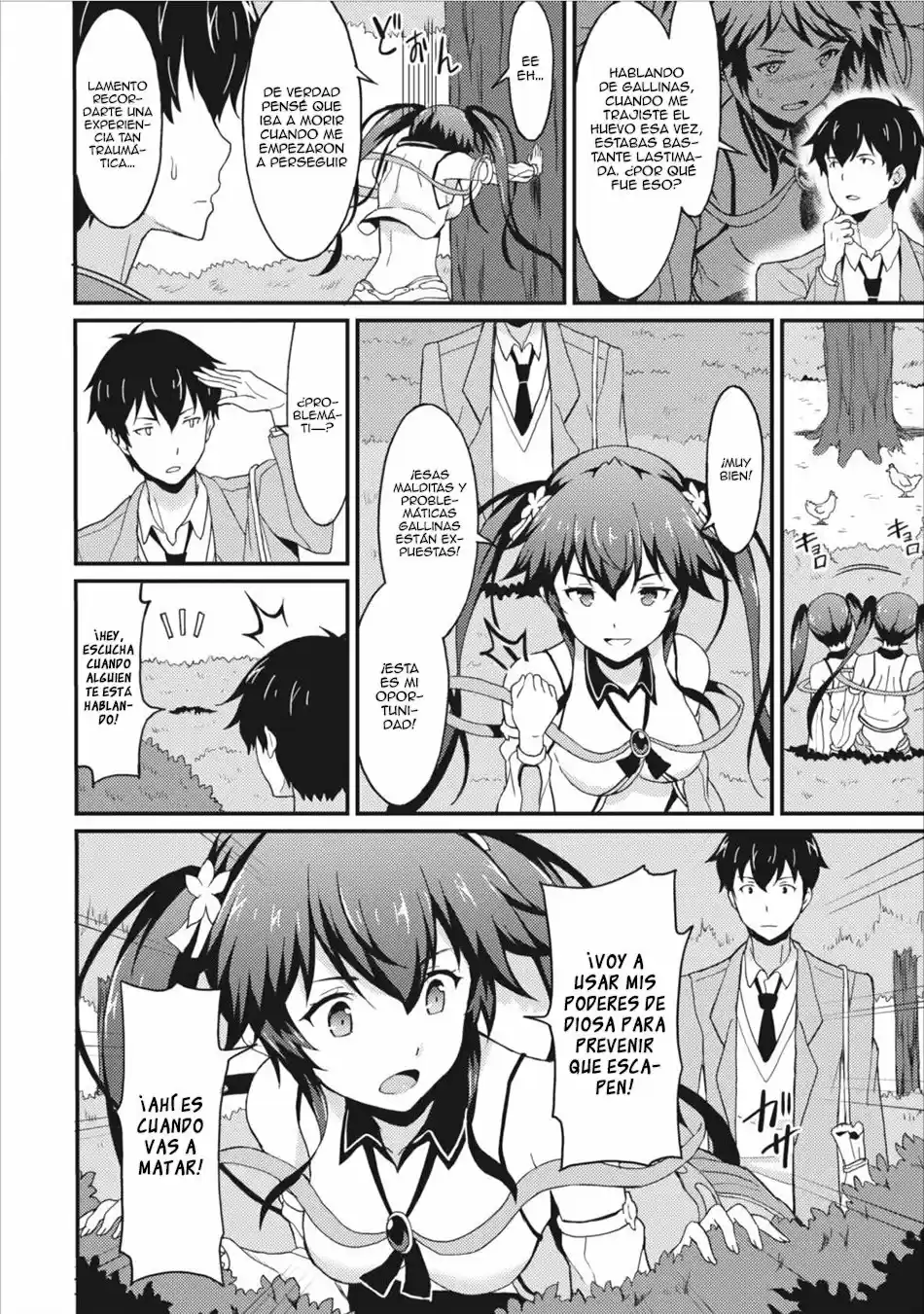 LEVEL UP JUST BY EATING! ~I'M PEERLESS IN ANOTHER WORLD WITH A USELESS GODDESS~ - Capítulo 2 - Página 4 - LectorTMOo