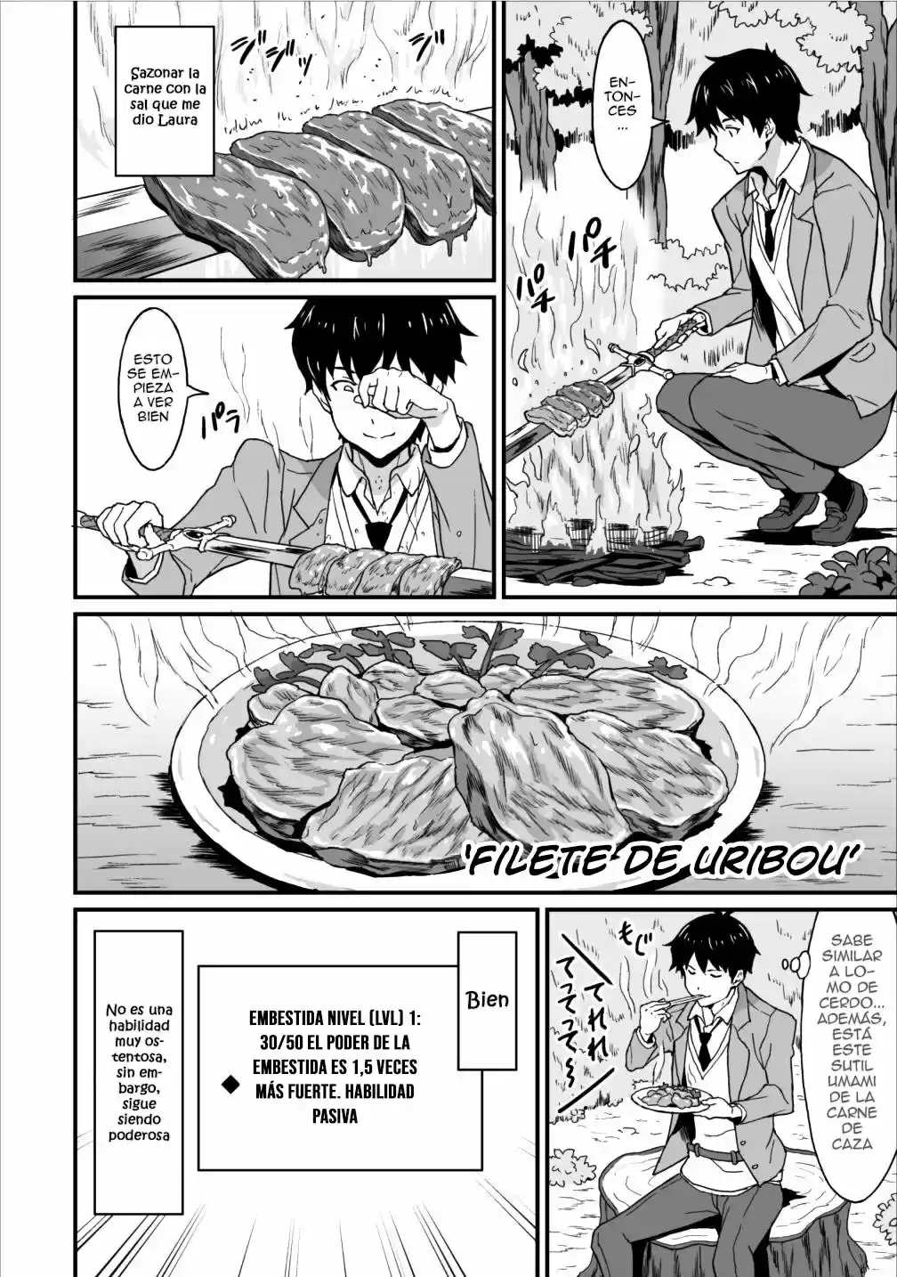 LEVEL UP JUST BY EATING! ~I'M PEERLESS IN ANOTHER WORLD WITH A USELESS GODDESS~ - Capítulo 3 - Página 8 - LectorTMOo