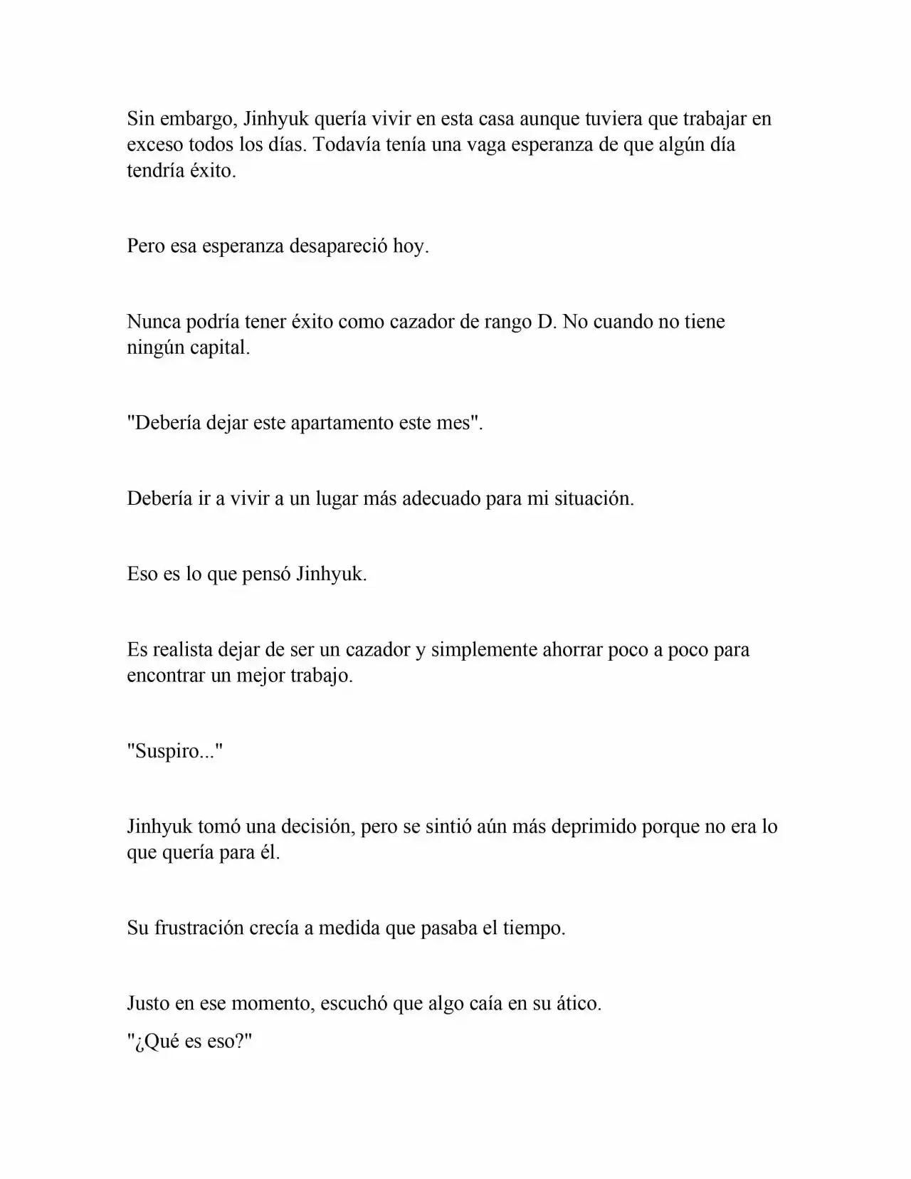 Levelling Up In An Exclusive Dungeon (Novela) - Capítulo 1 - Página 22 - LectorTMOo