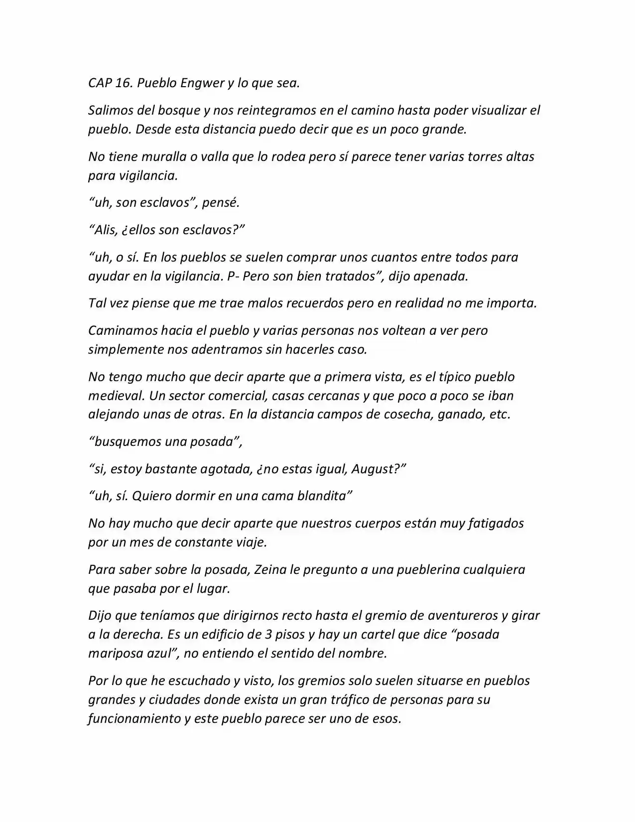 Life In A Medieval World With Magic And Swords (Novela) - Capítulo 16 - Página 1 - LectorTMOo