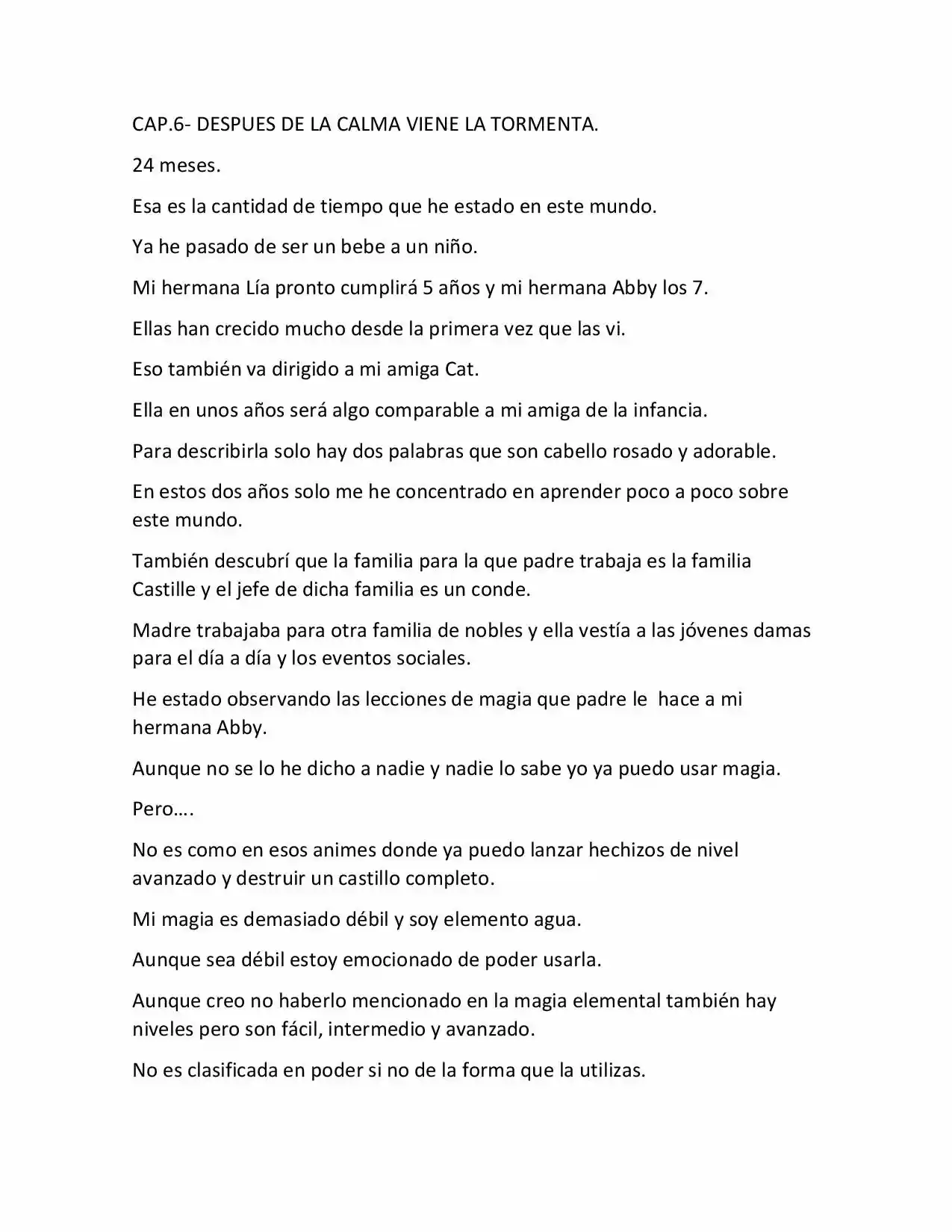 Life In A Medieval World With Magic And Swords (Novela) - Capítulo 6 - Página 1 - LectorTMOo