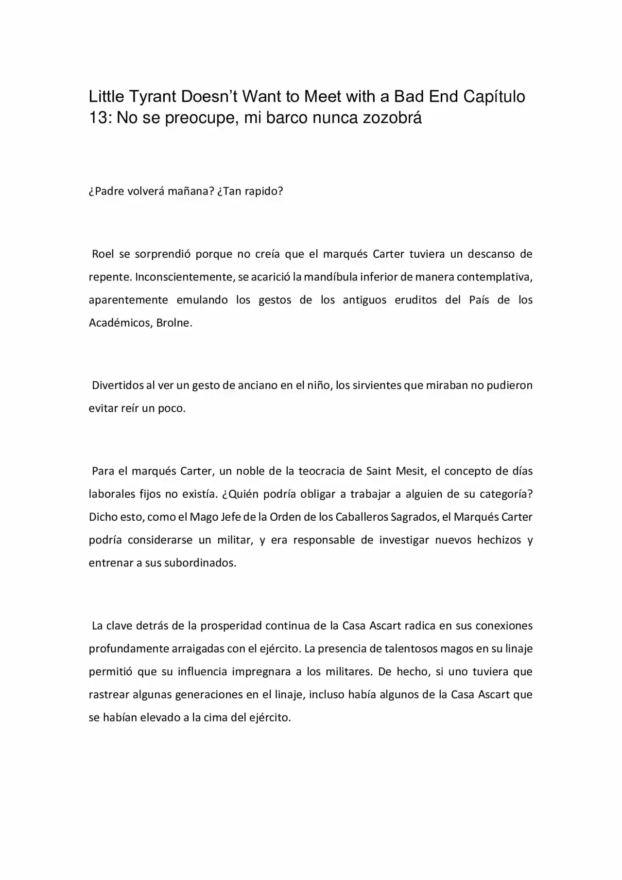 Little Tyrant Doesn't Want To Meet With A Bad End (Novela) - Capítulo 13 - Página 1 - LectorTMOo