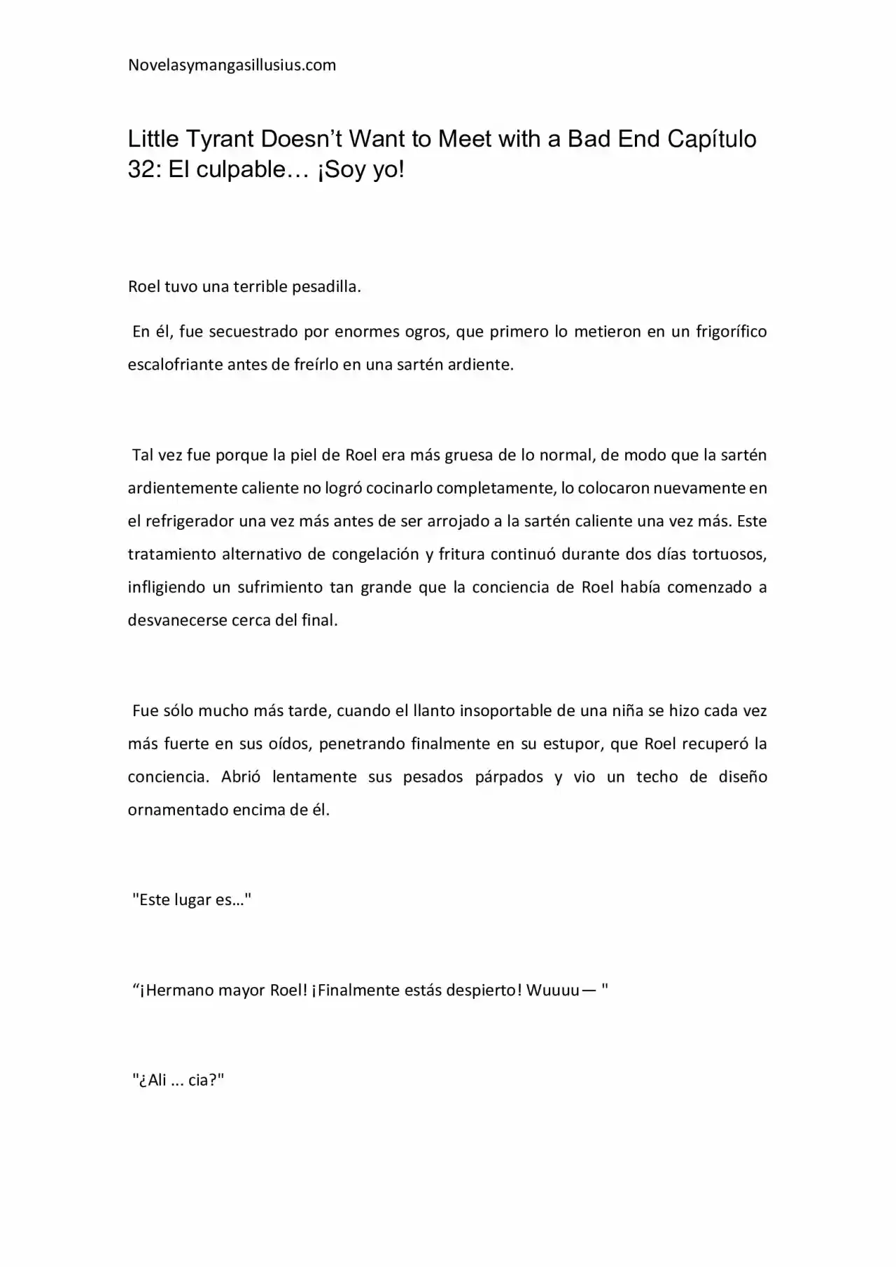 Little Tyrant Doesn't Want To Meet With A Bad End (Novela) - Capítulo 32 - Página 1 - LectorTMOo